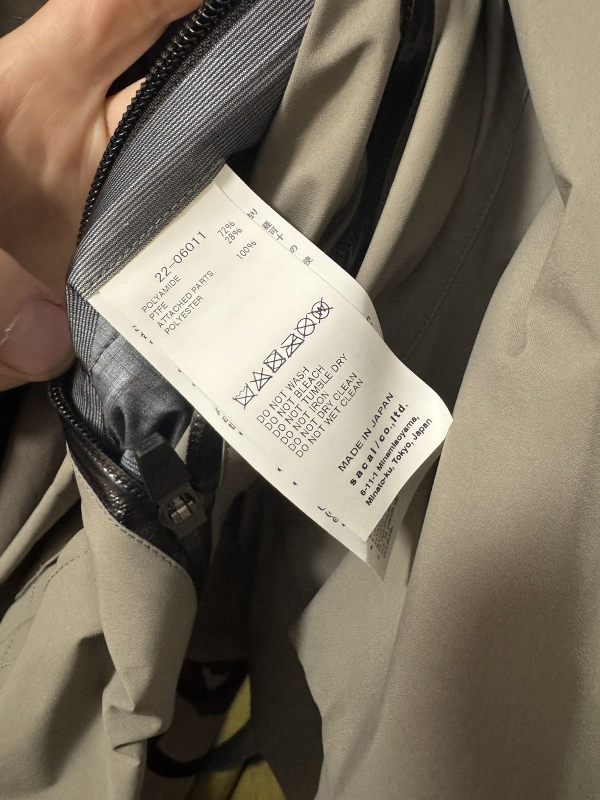 Acronym × Sacai Sac-j6011 cropped jacket- alpha green SIZE 2 Size US M / EU 48-50 / 2 - 6 Thumbnail