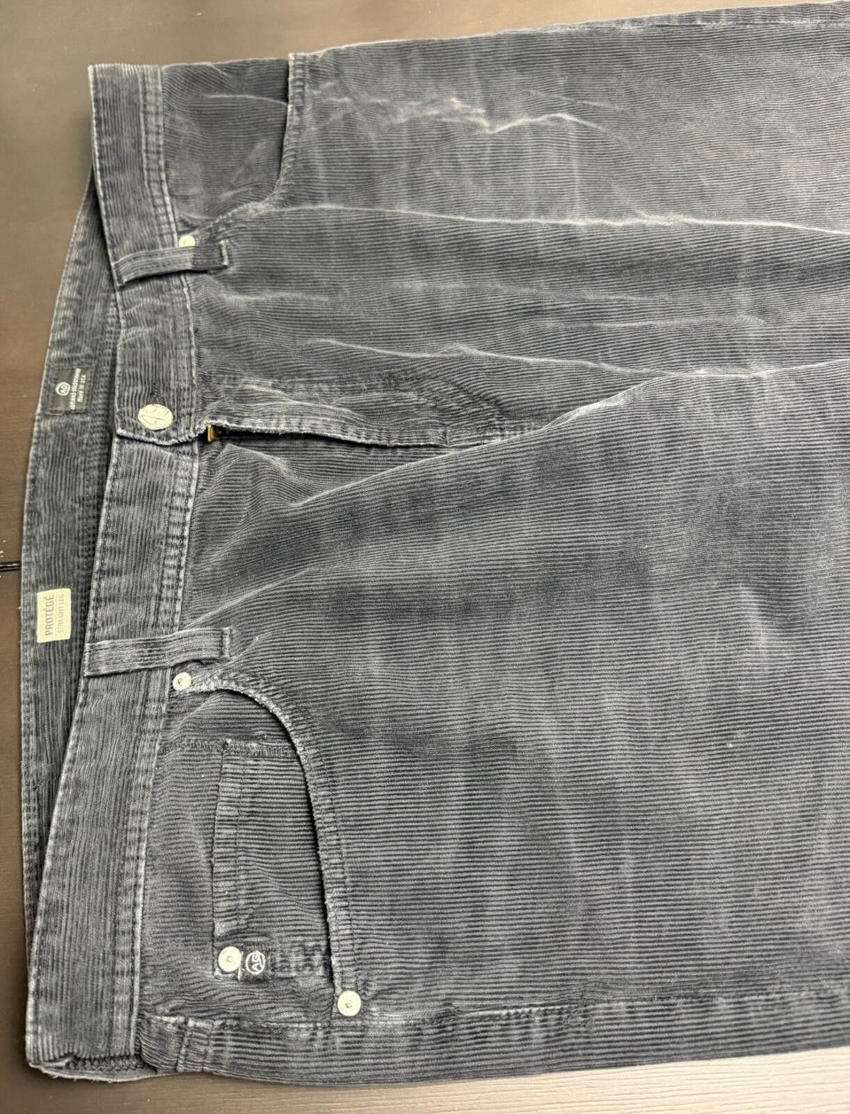 AG Adriano Goldschmied AG Adriano Goldschmied Corduroy Pants Men’s Gray 40x29 2 Size US 40 / EU 56 - 3 Thumbnail