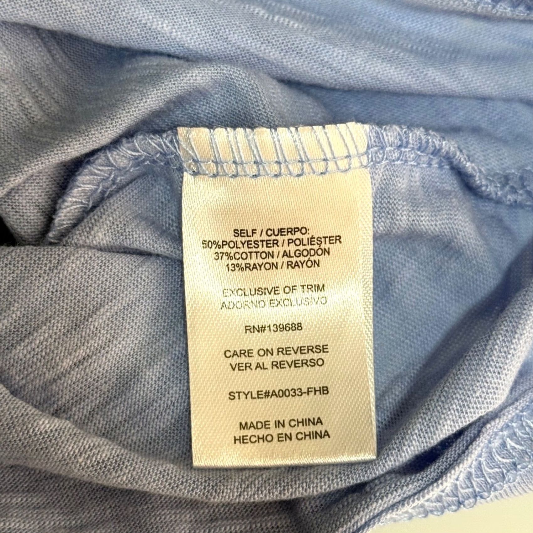 Vintage VINTAGE Penelope Rose Tank Top Womens 3X Sleeveless Cotton Blend Slub Knit Blue NWT Size XXL / US 16-18 / IT 52-54 - 5 Thumbnail