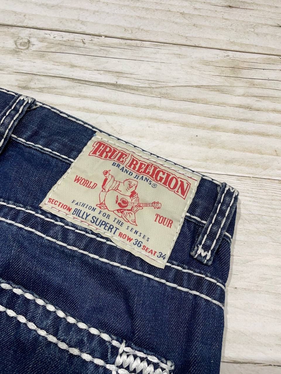 True Religion Vintage True Religion Billy Super T Denim Jeans Y2K Baggy Size US 36 / EU 52 - 5 Thumbnail