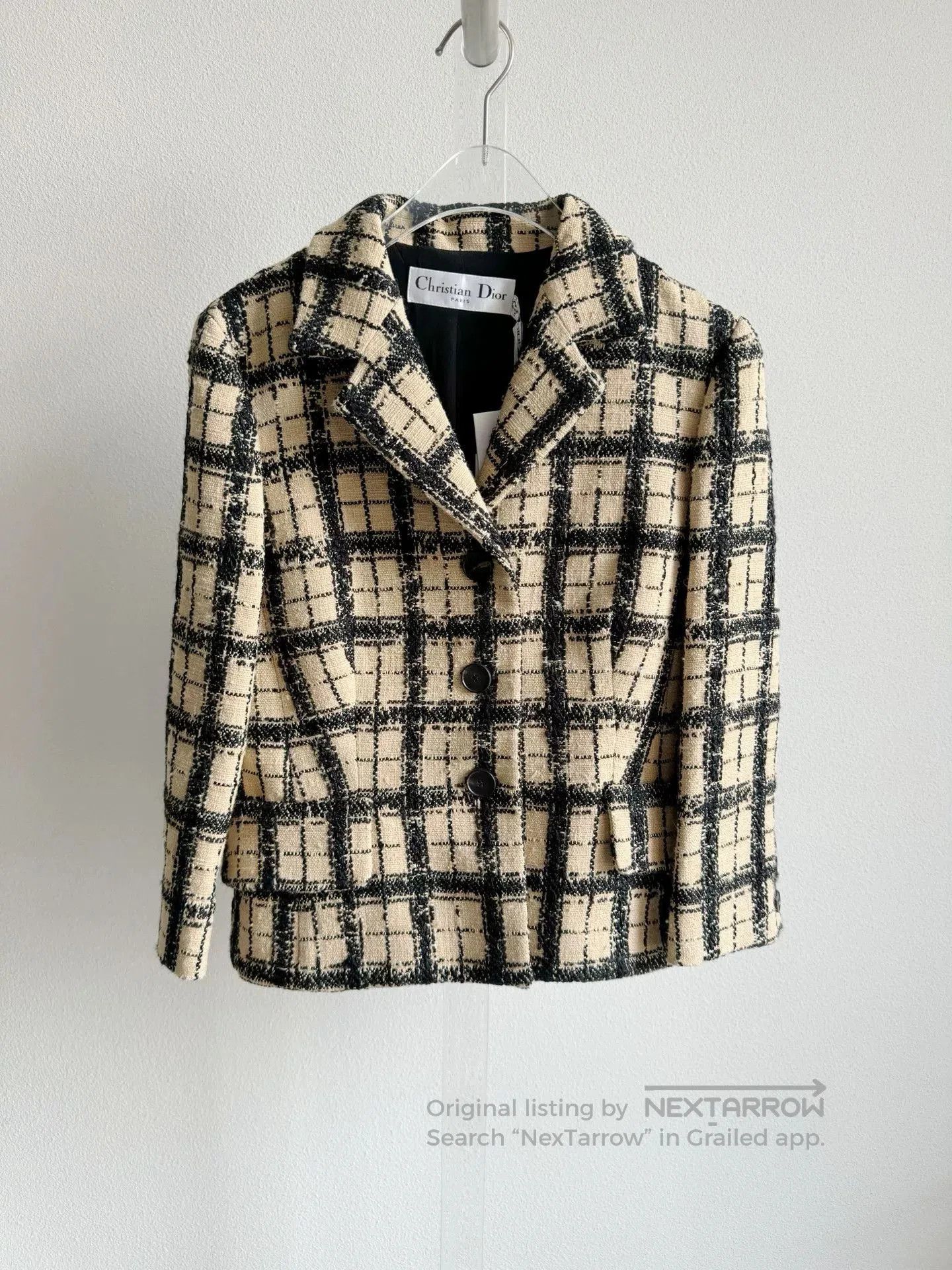 Dior Dior Tweed Check Blazer. Size XXS / US 00 / IT 34 - 2 Thumbnail