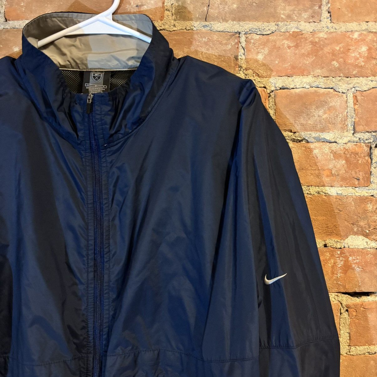 Nike $80 Early 2000s Nike Golf Windbreaker Tiger Woods Jacket Size US L / EU 52-54 / 3 - 2 Thumbnail