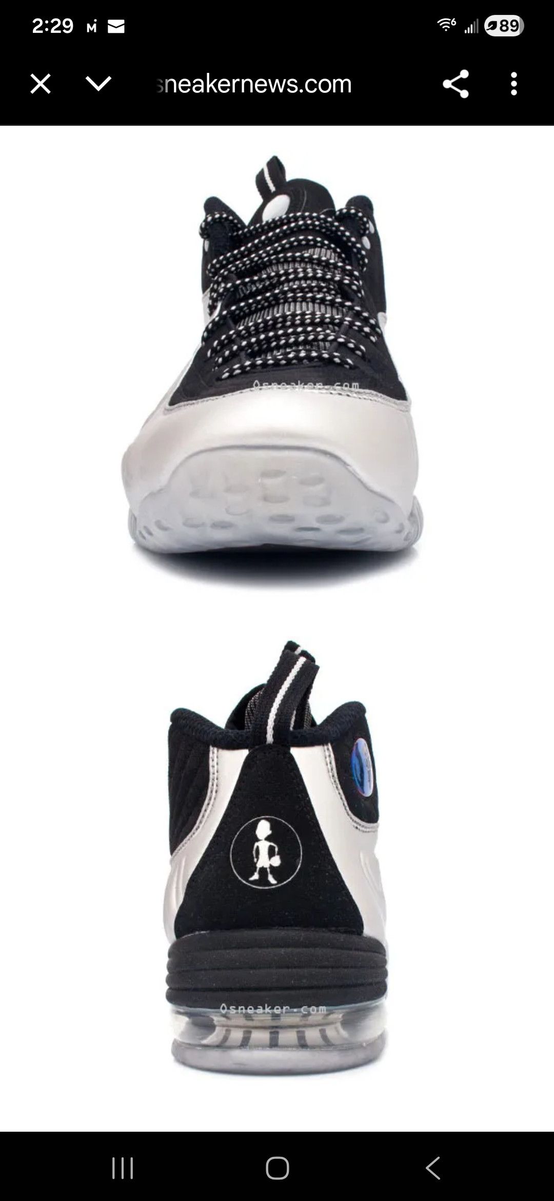 Nike NEW Nike 1/2 CENT Basketball Shoes Silver Penny Hardaway 12 Size US 12 / EU 45 - 8 Thumbnail