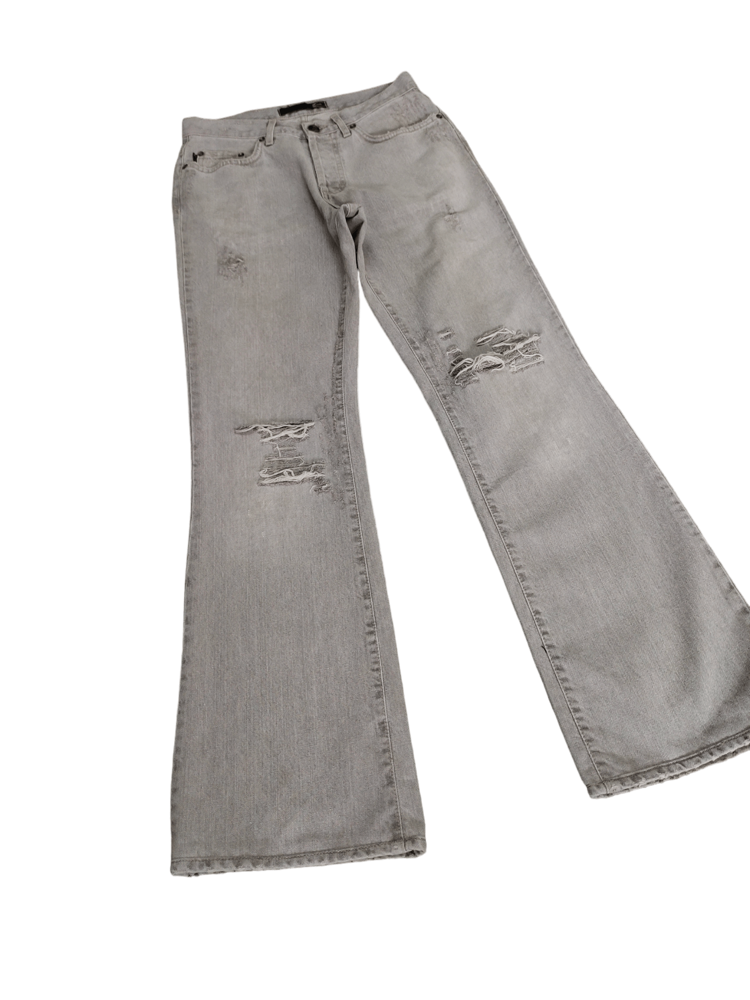 Just Cavalli Flare Jeans Just Cavalli Distress Mudmax Boot Cut Y2k Size US 29 - 2 Thumbnail