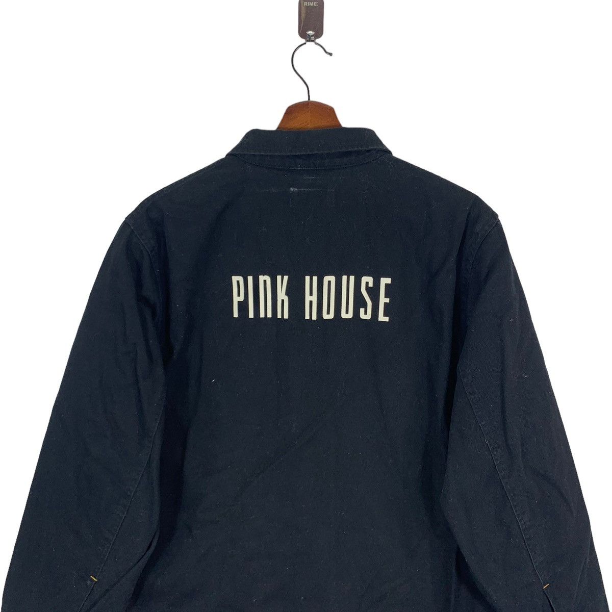 Designer × Vintage VINTAGE PINK HOUSE DENIM BLACK BUTTON JACKET Size US L / EU 52-54 / 3 - 2 Thumbnail