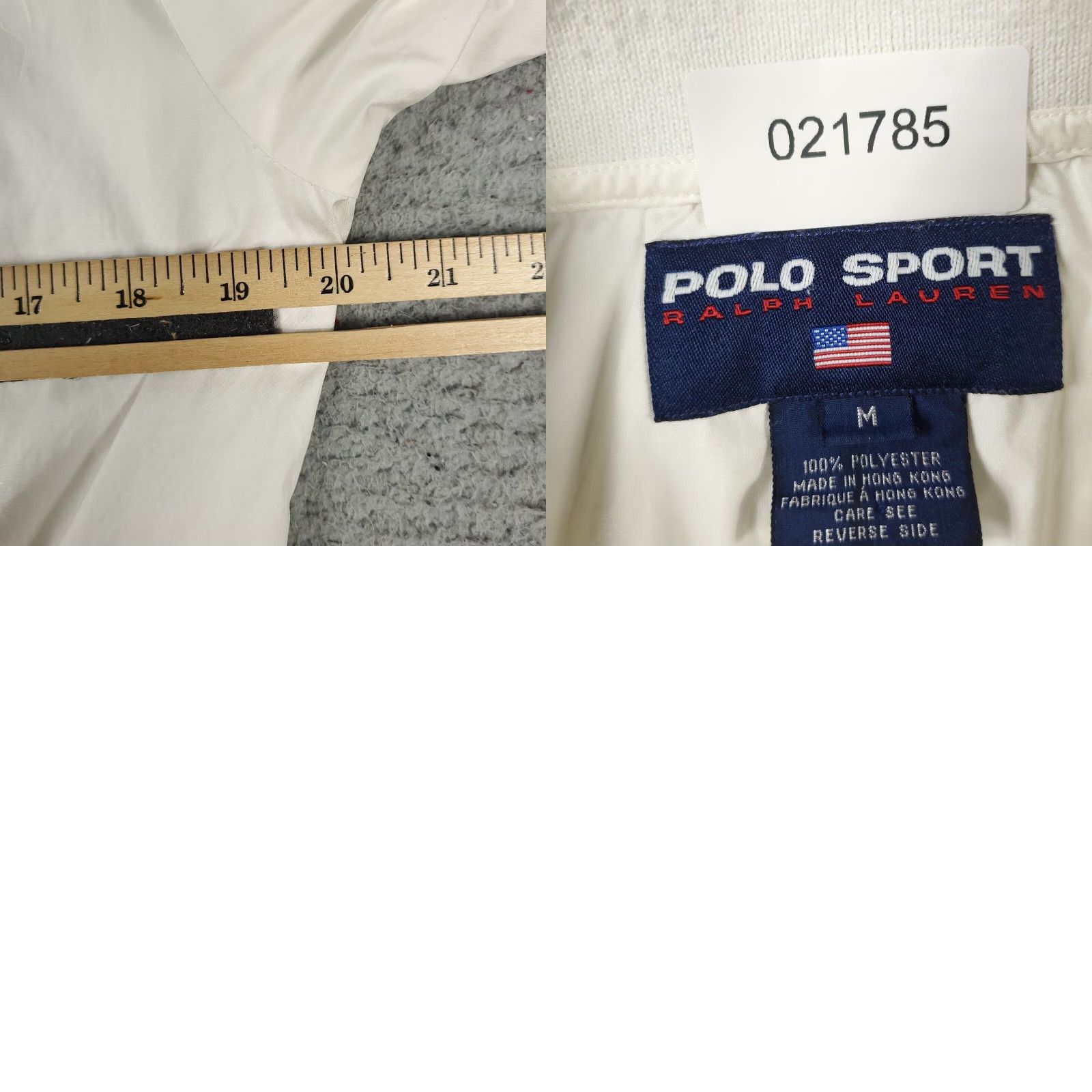 Ralph Lauren VINTAGE Ralph Lauren Polo Sport Sweater Mens Medium White 90s PGA Pullover Jacke Size US M / EU 48-50 / 2 - 8 Thumbnail