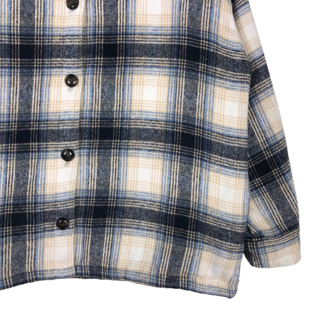 Japanese Brand Vtg Wool Flannel Jacket Worker Lunacion Issey Miyake Tartan Size US L / EU 52-54 / 3 - 5 Thumbnail