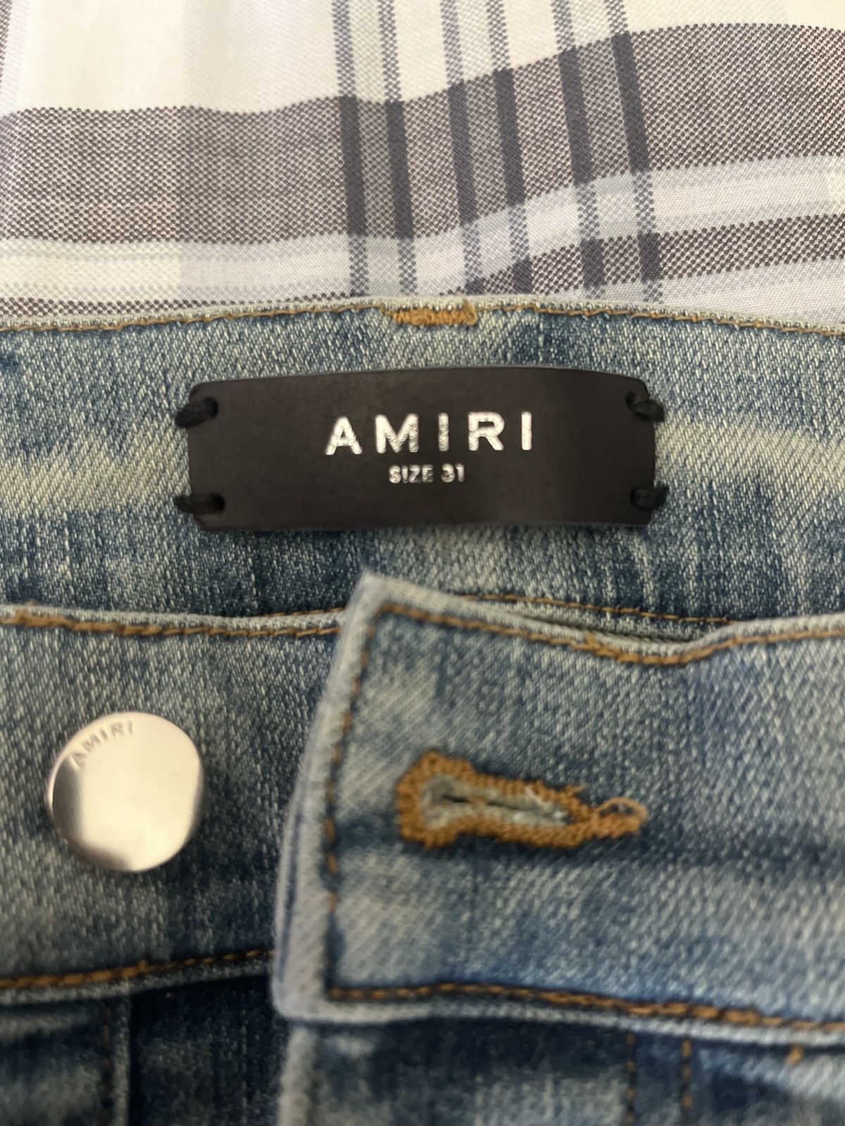Amiri Amiri Scarves Art Patch Denim Size US 31 - 2 Thumbnail