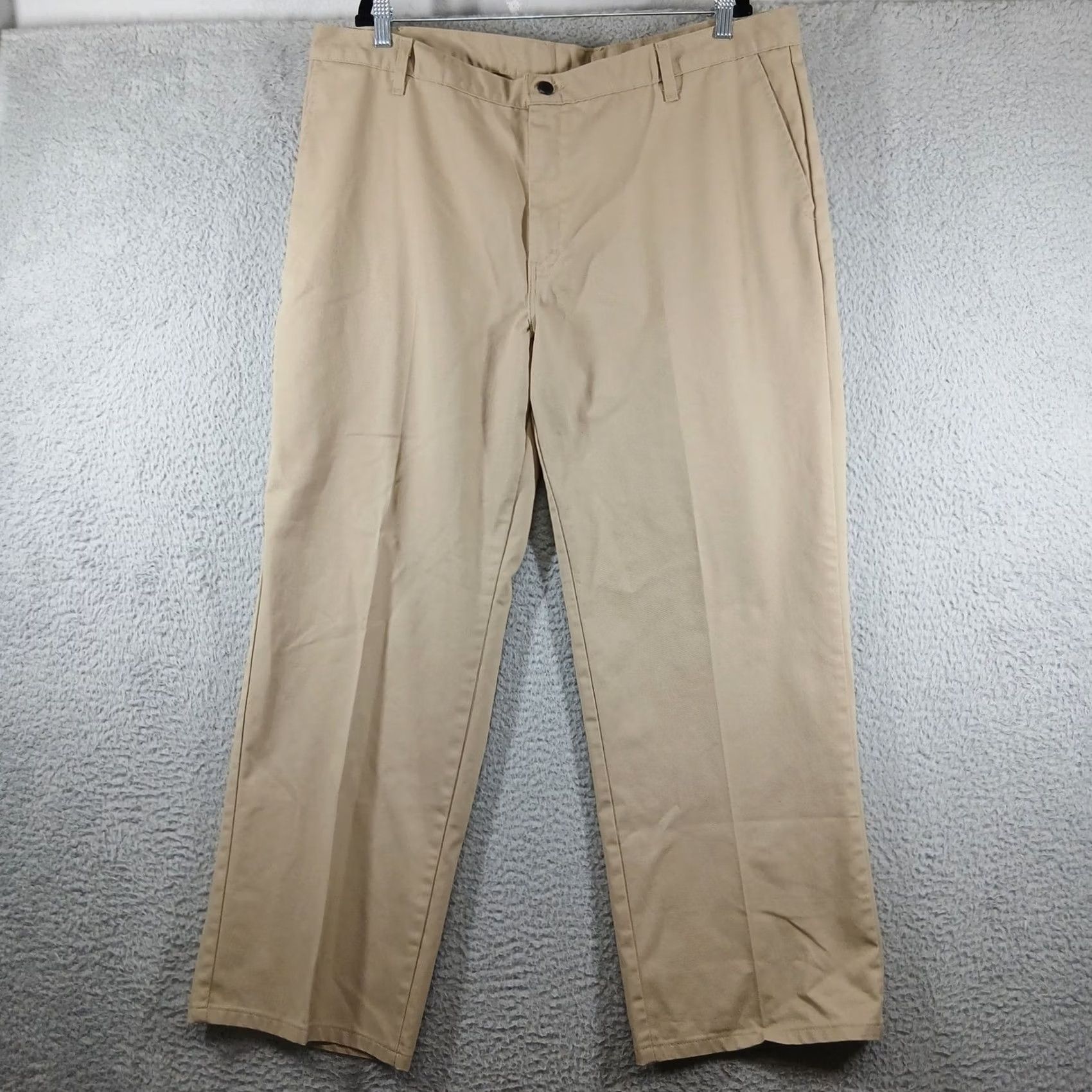 Dickies Genuine Dickies Chino Pants Mens 42x30 Beige Flat Front Casual Trousers EUC Size US 42 / EU 58 - 2 Thumbnail