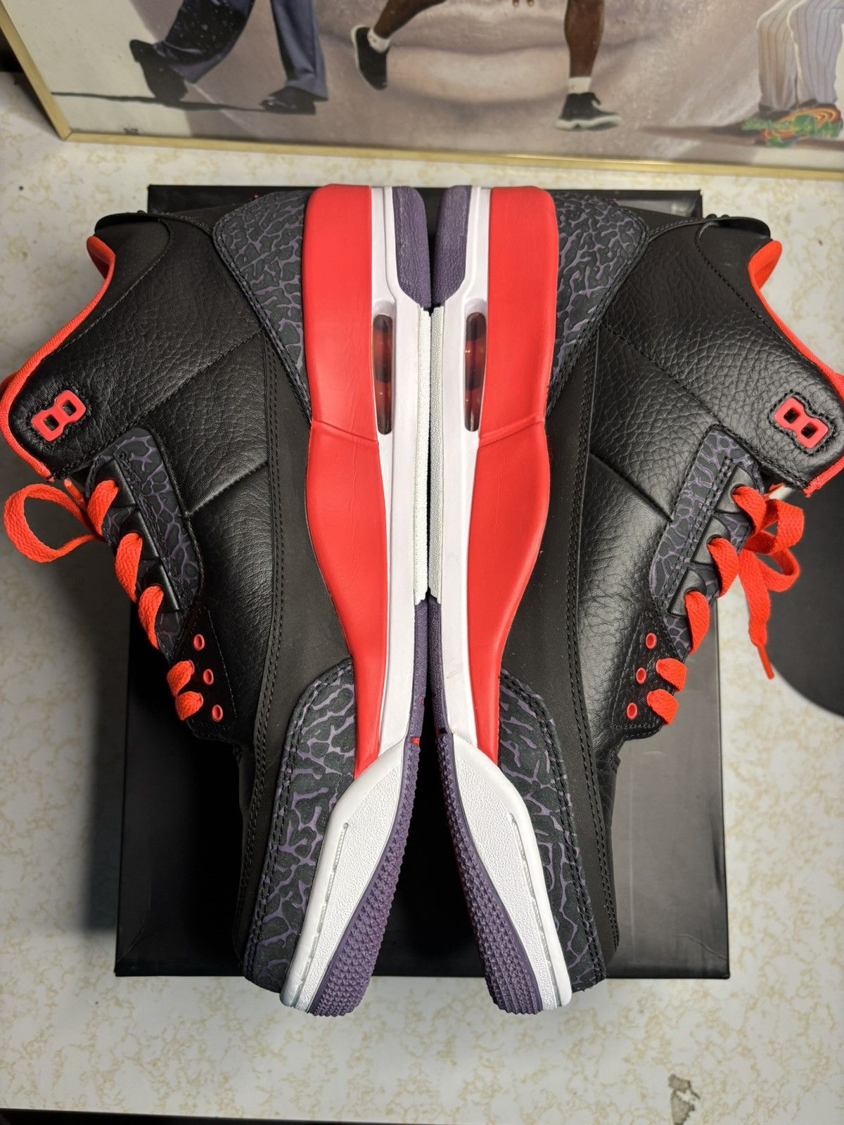 Jordan Brand Air Jordan 3 Retro OG crimson Size US 13 / EU 46 - 3 Thumbnail