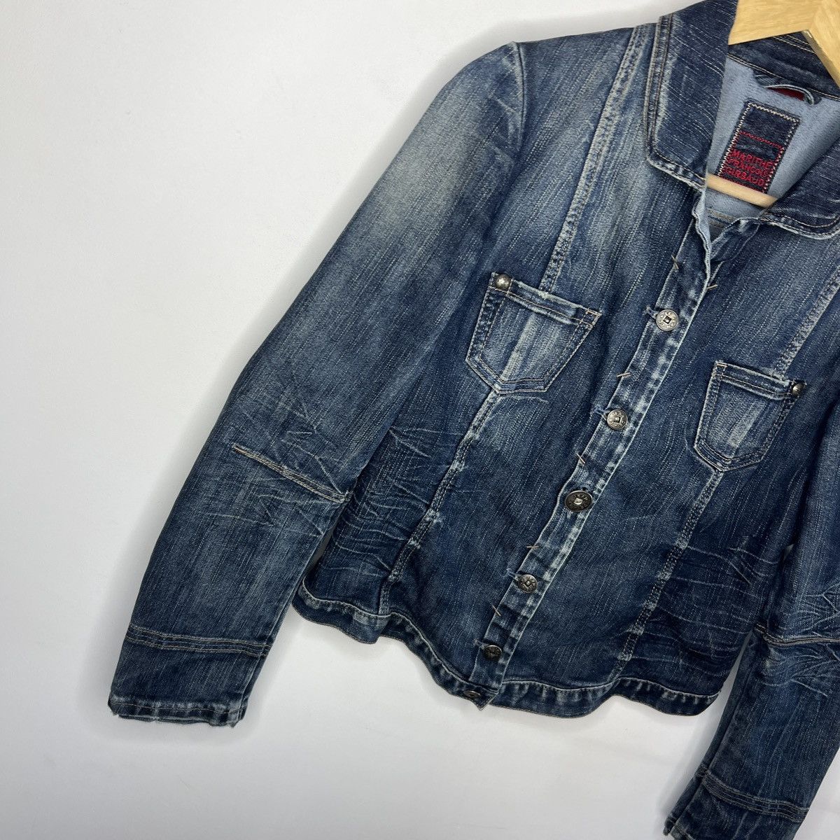 Marithe + Francois Girbaud Vintage Marithe Francois Girbaud Denim Jeans Jacket 30 USA Size M / US 6-8 / IT 42-44 - 3 Thumbnail