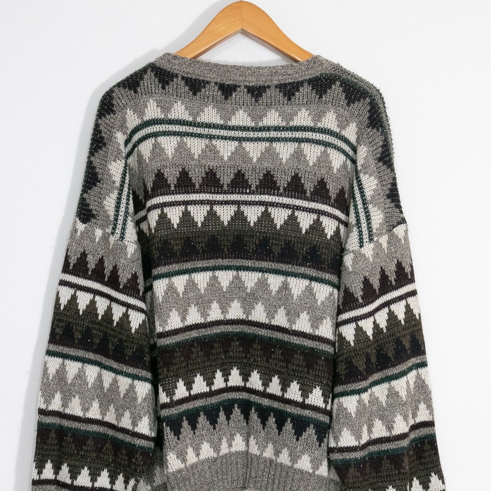 New Era Vintage New Era Acrylic Diamond Pattern Sweater Mens XL Size US XL / EU 56 / 4 - 6 Thumbnail