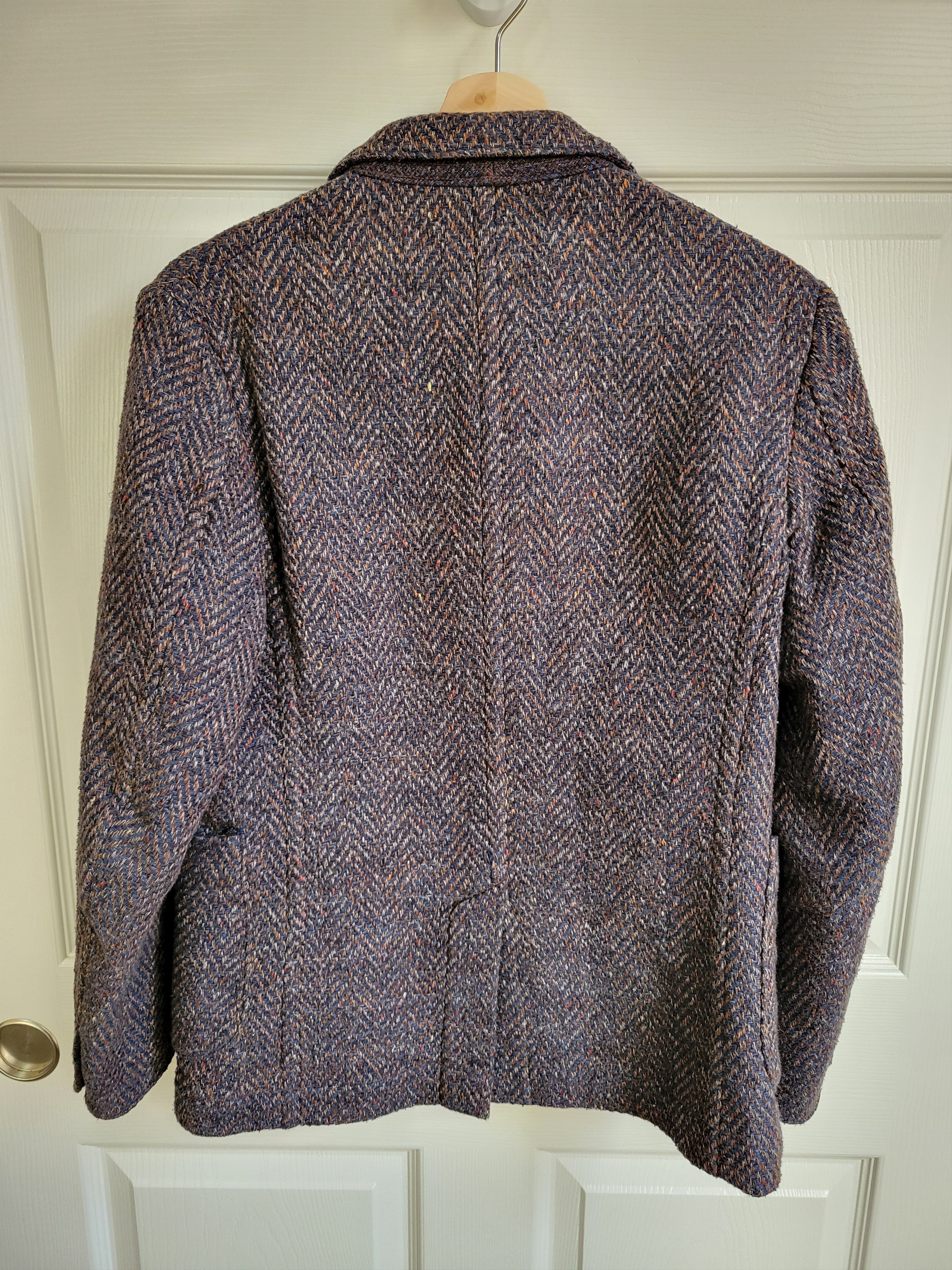 45R Indigo Kuba Tweed Blazer Jacket