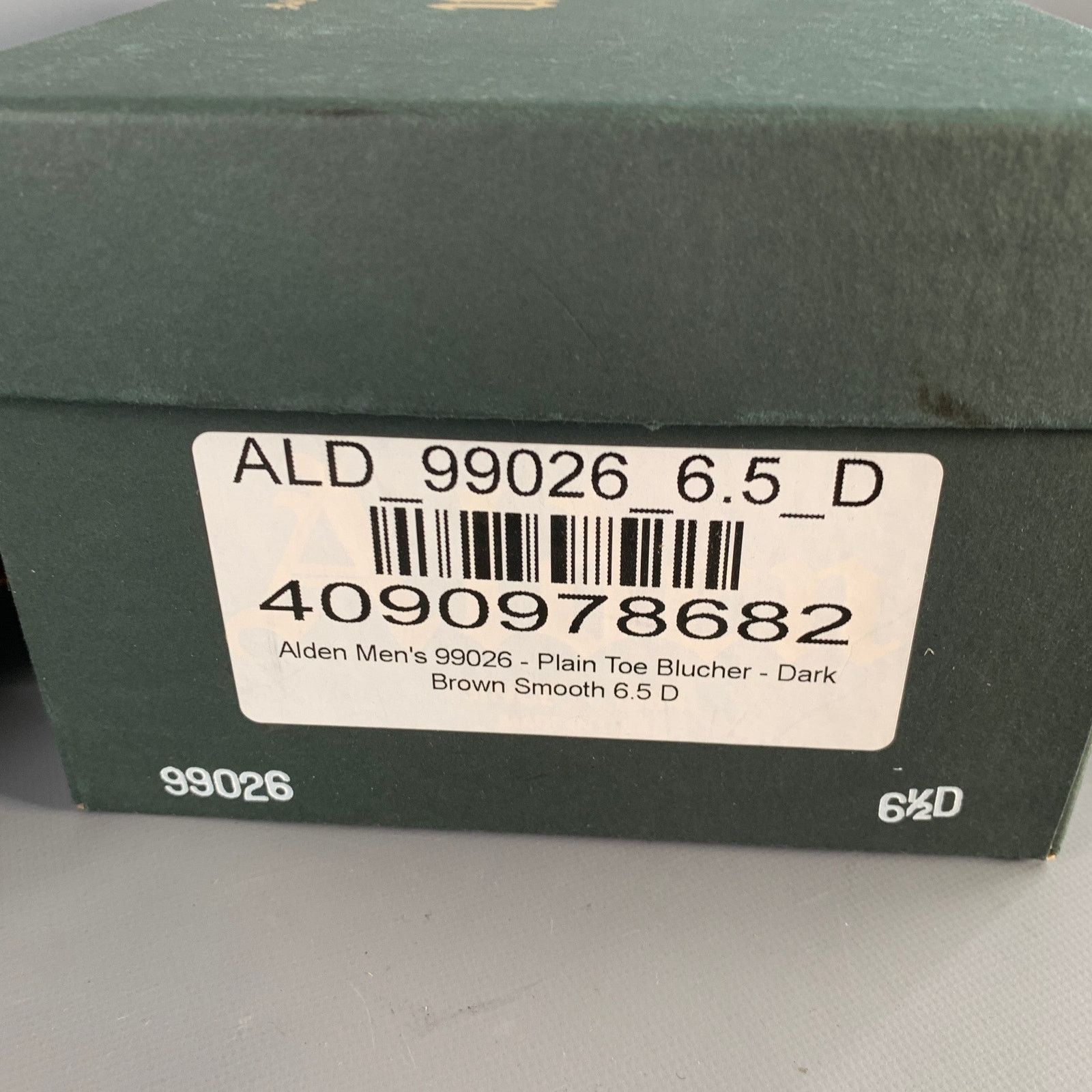 Alden ALDEN Plain Toe Blucher Brown Leather Derby Lace-Up Shoes Size US 6.5 / EU 39-40 - 10 Thumbnail