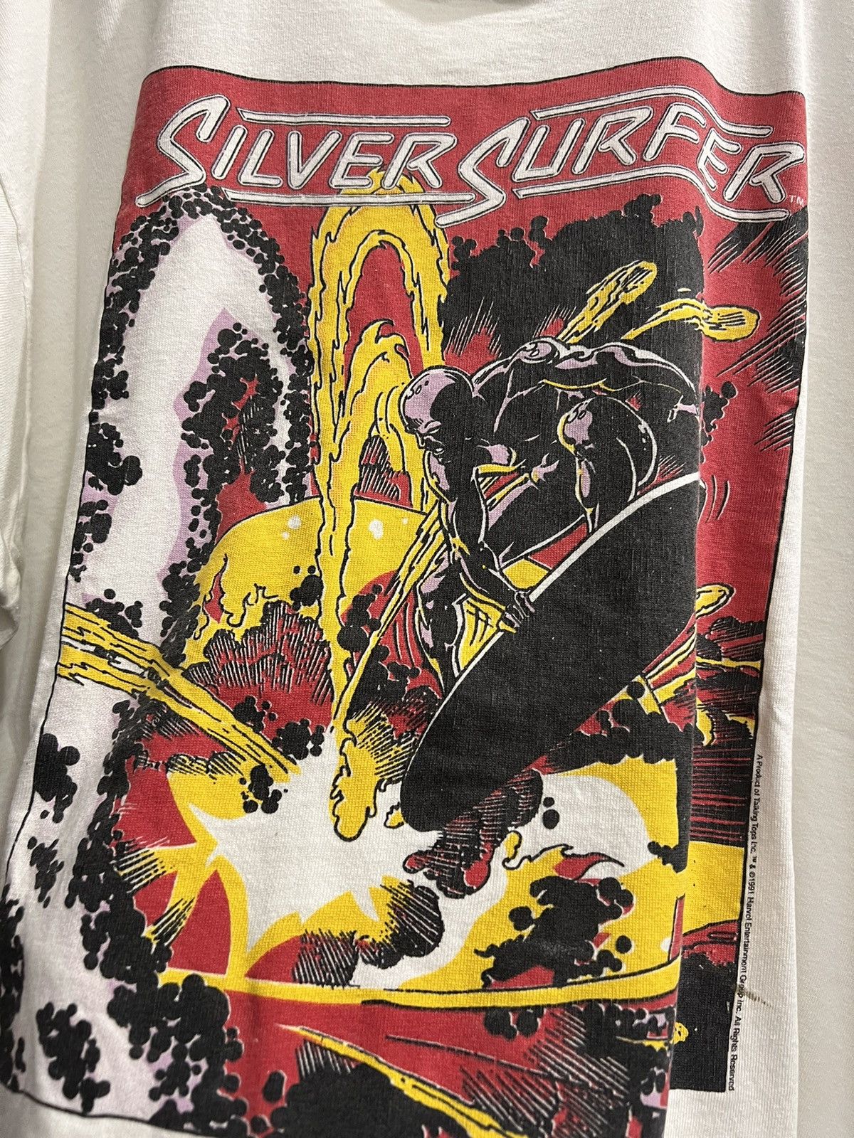 Fruit Of The Loom × Marvel Comics × Vintage 1991 Silver Surfer Talking Tops Rare XXL Size US XXL / EU 58 / 5 - 4 Thumbnail