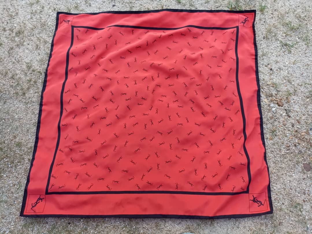 Yves Saint Laurent 🔥BINDING🔥Yves Saint Lauren scarf & handkerchief/bandana Size ONE SIZE - 15 Thumbnail