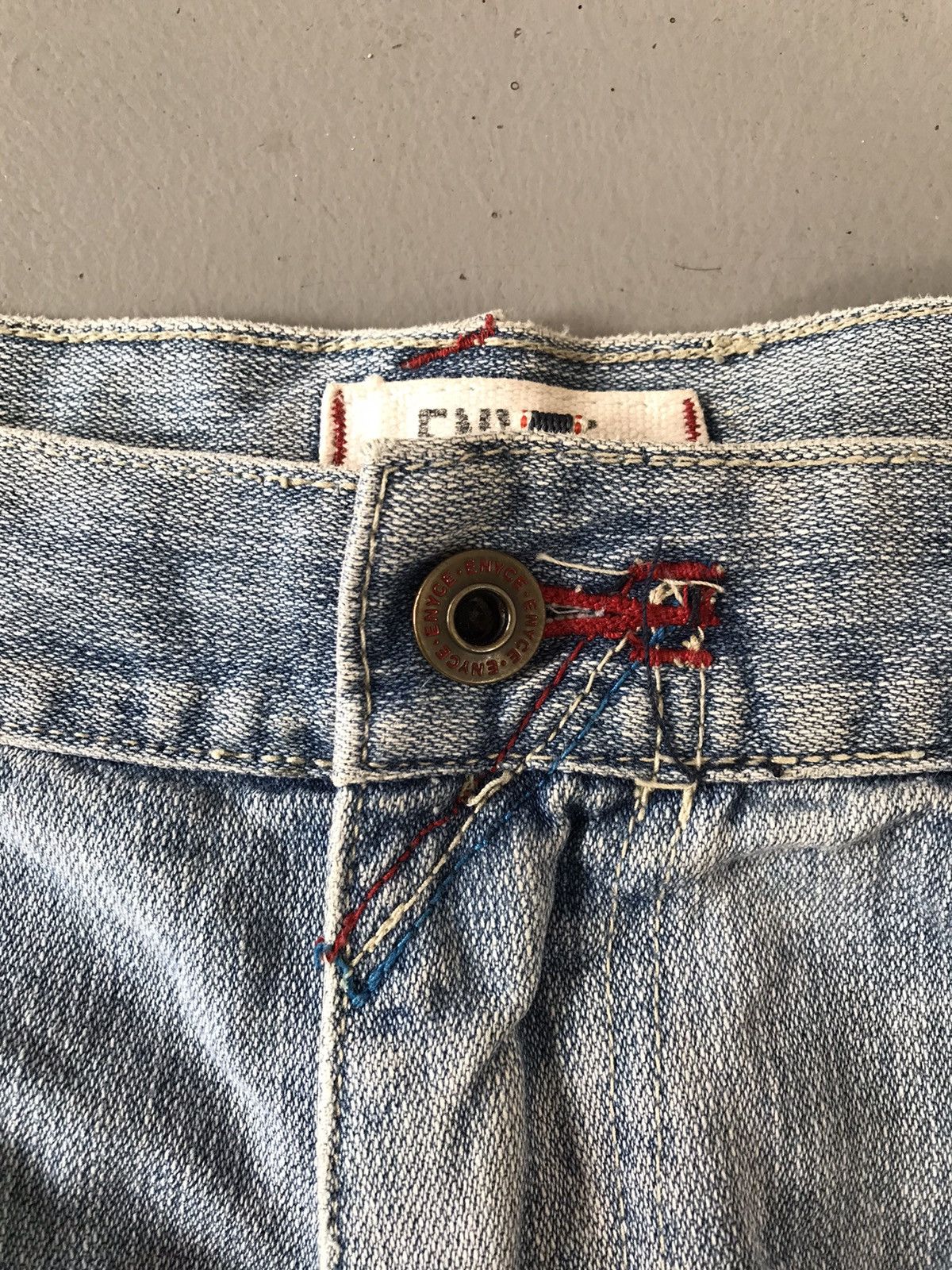 JNCO × Southpole × Vintage Vintage rare enyce spell out denim jort Size US 38 / EU 54 - 8 Thumbnail