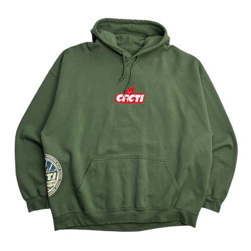 Travis Scott Travis Scott Cacti Mono Seal Hoodie - Green | Grailed
