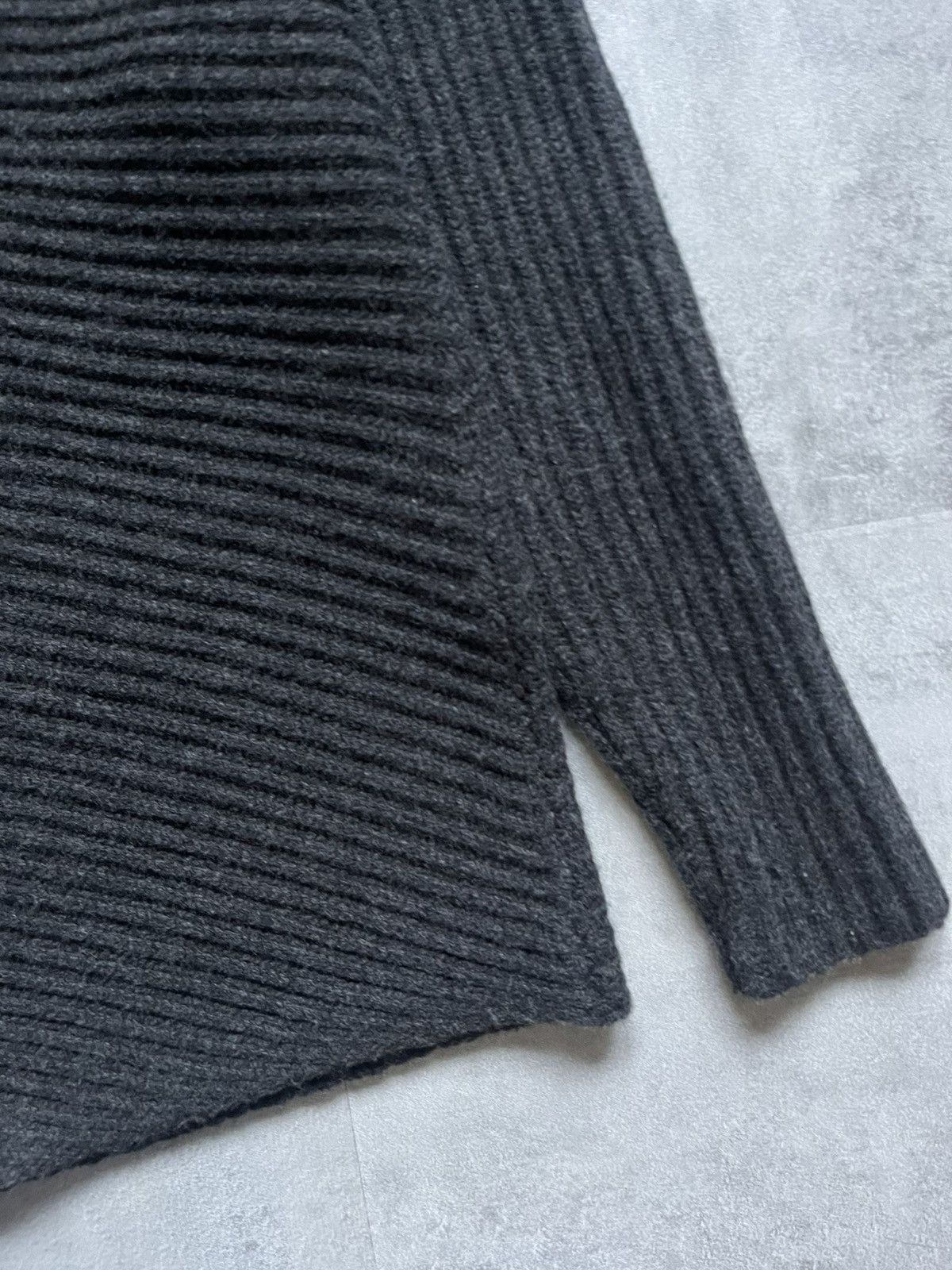 Toteme Toteme Twisted Rib Knit Wool Sweater Charcoal Anthracite S Size S / US 4 / IT 40 - 4 Thumbnail
