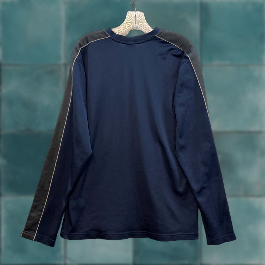 Nike VINTAGE Nike Air Long Sleeve Shirt XL Mens Navy Blue Striped Streetwear Y2K Size US XL / EU 56 / 4 - 1 Thumbnail