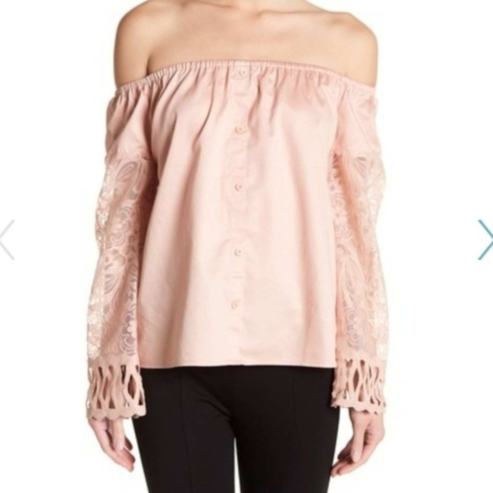 Other NWT Romeo + Juliet Couture Off the Shoulder Blouse Medium Size M / US 6-8 / IT 42-44 - 5 Thumbnail