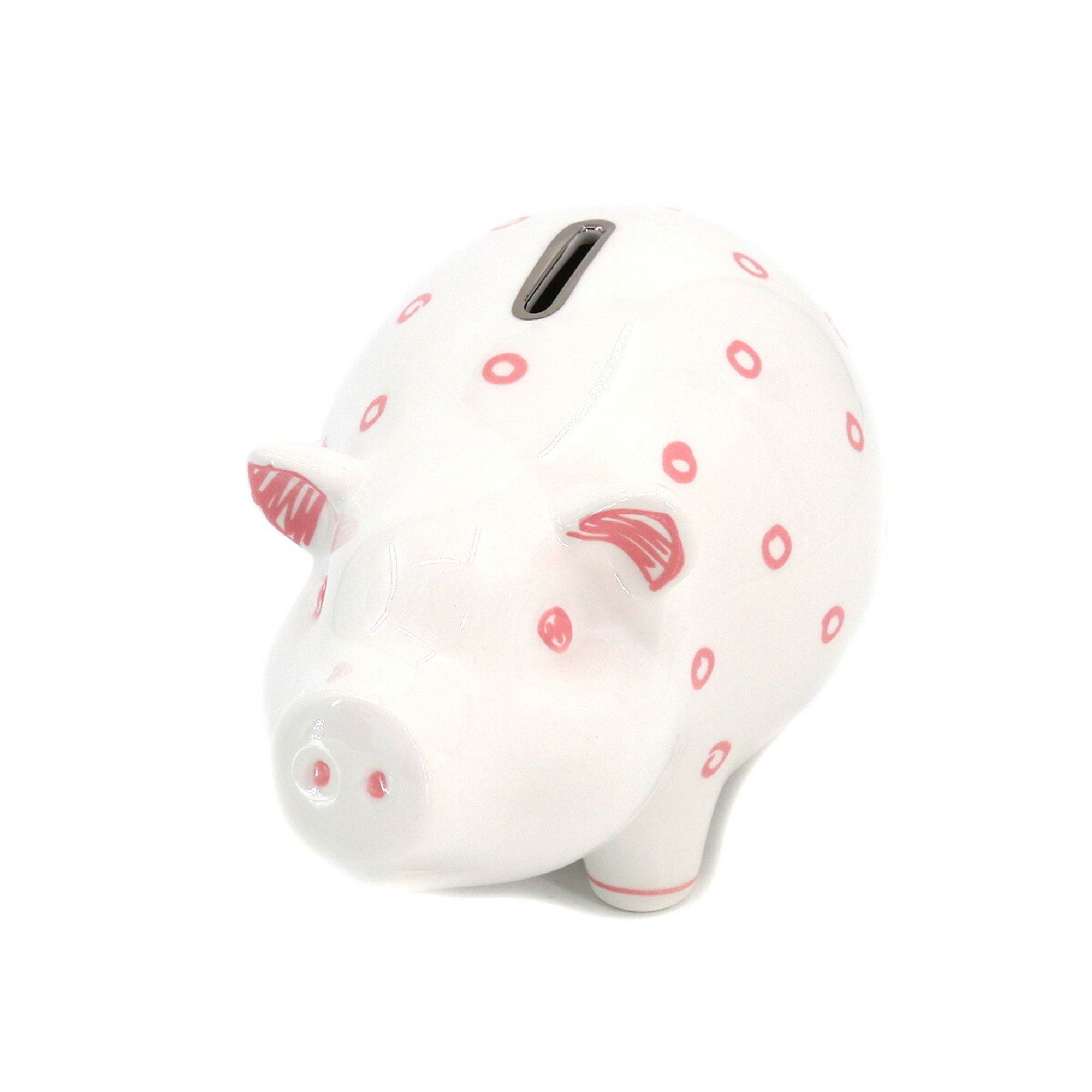 Hermes Tiffany TIFFANY&Co. Dot Piggy Bank Pig White Pink Grailed