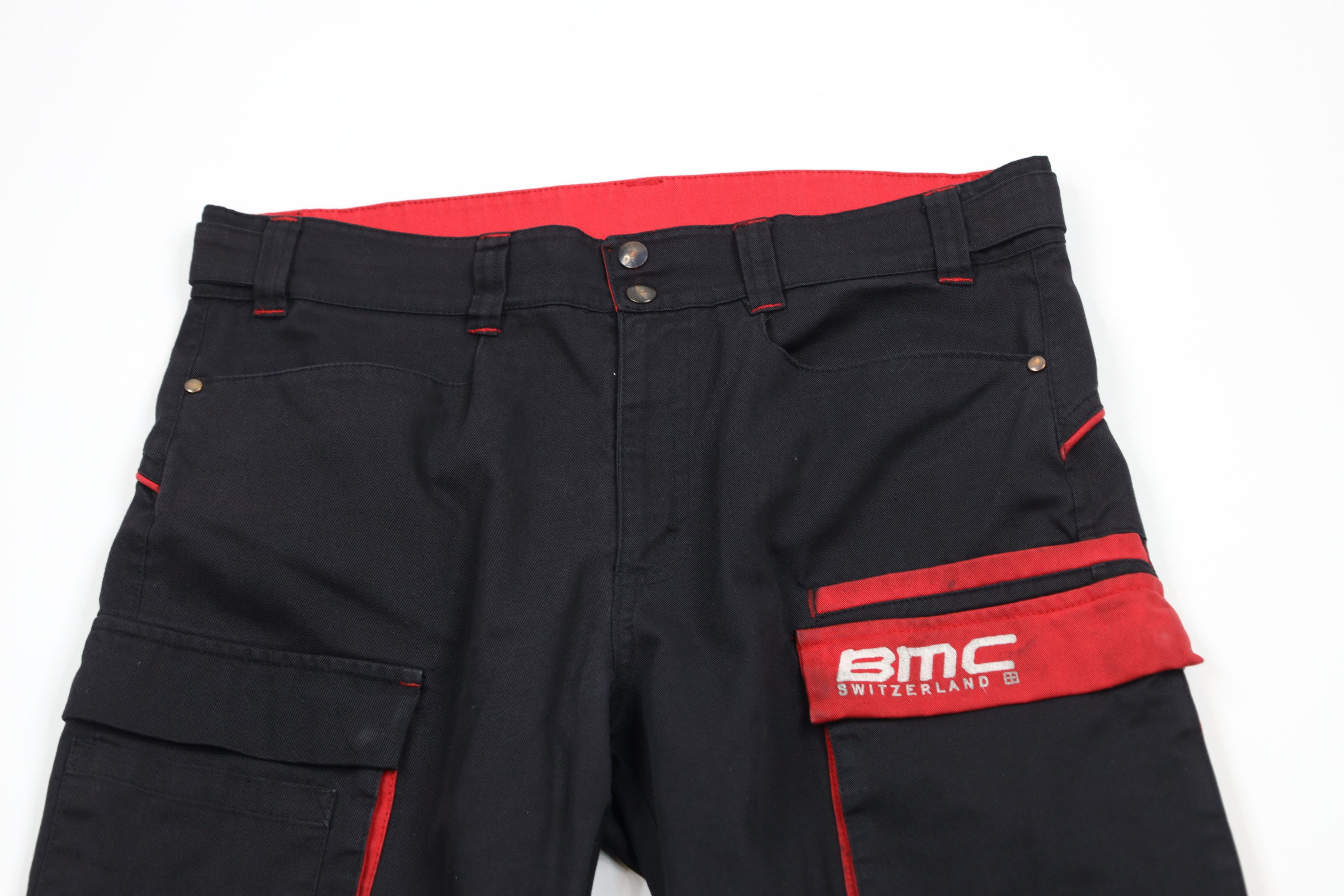 Vintage Vintage 90s BMC Switzerland Bicycles Wide Leg Cargo Pants Size US 34 / EU 50 - 2 Thumbnail