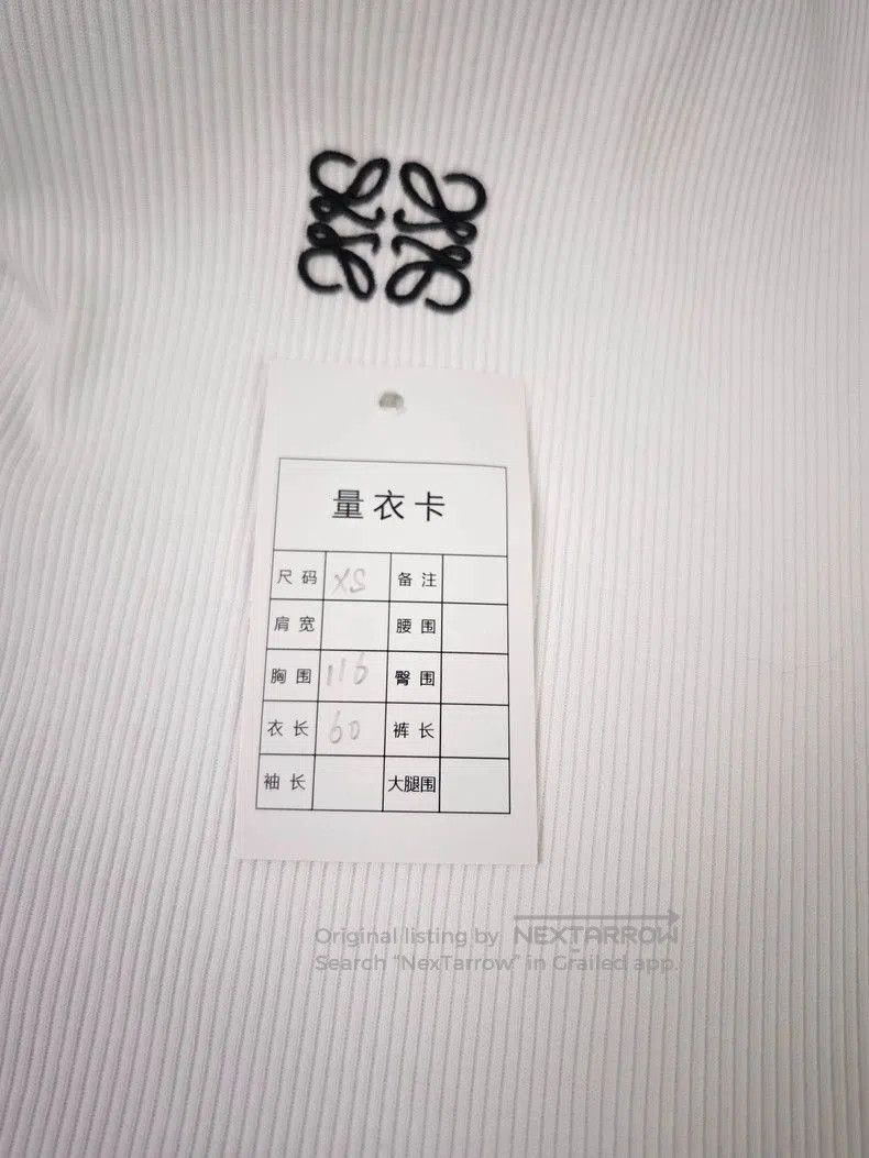 Loewe LOEWE Logo Embroidered Long Sleeve T. Size US XS / EU 42 / 0 - 5 Thumbnail