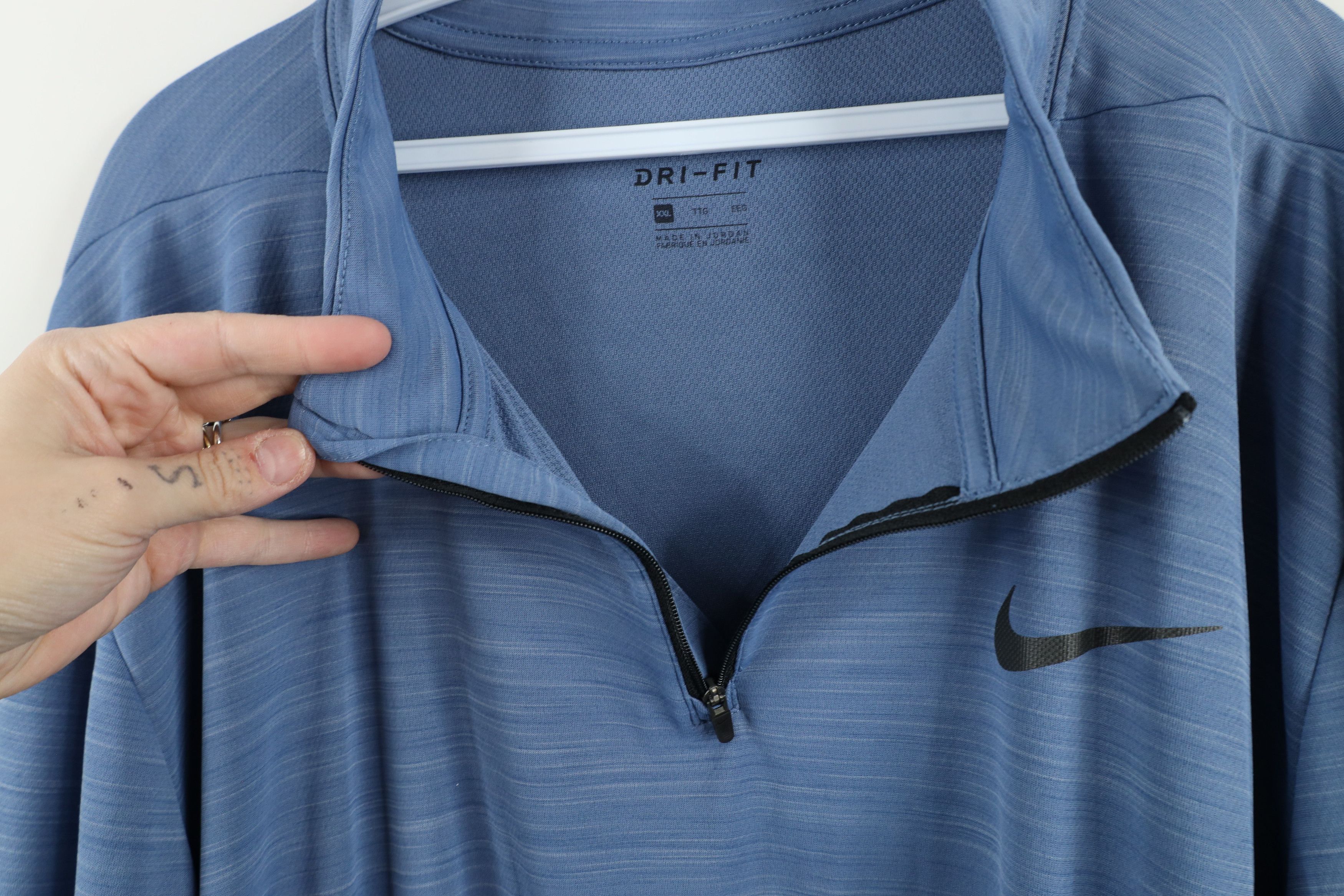 Nike × Vintage Nike Superset Quarter Half Zip Pullover Jacket Top Blue Size US XXL / EU 58 / 5 - 11 Thumbnail