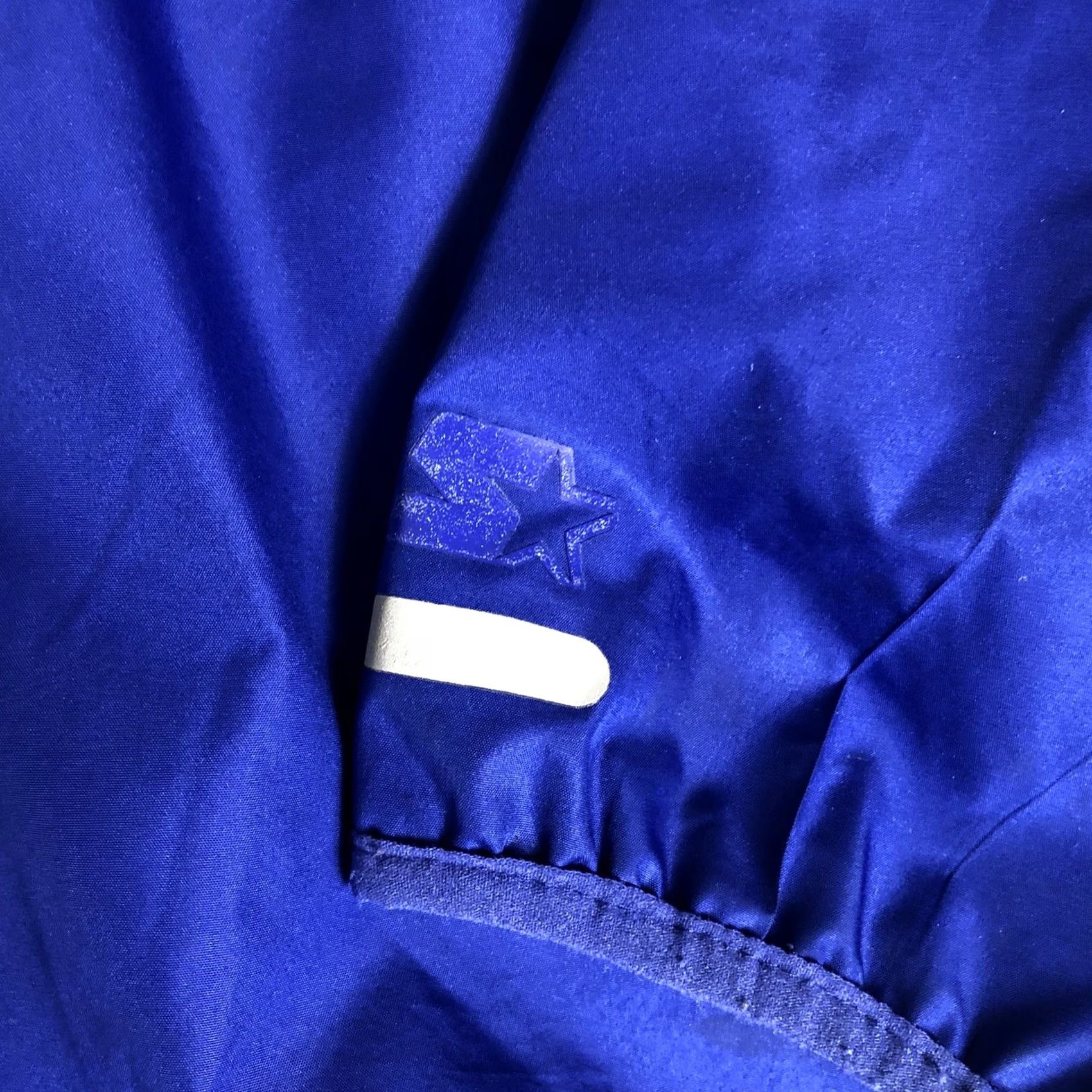 Starter VINTAGE Starter Mens Windbreaker Jacket Full Zip G122 XL Blue Logo Windbreaker Jacket for Men Black Palette? Size US XL / EU 56 / 4 - 5 Thumbnail