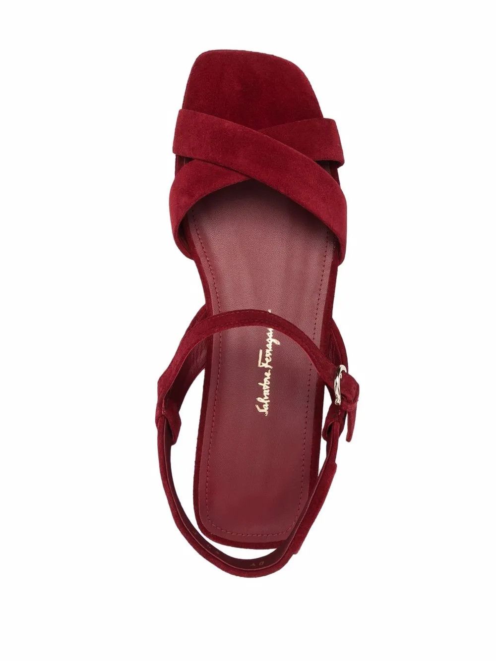 Salvatore Ferragamo o1y0426 Buckle Fastening Sandals in Brick Size US 5 / IT 35 - 4 Thumbnail