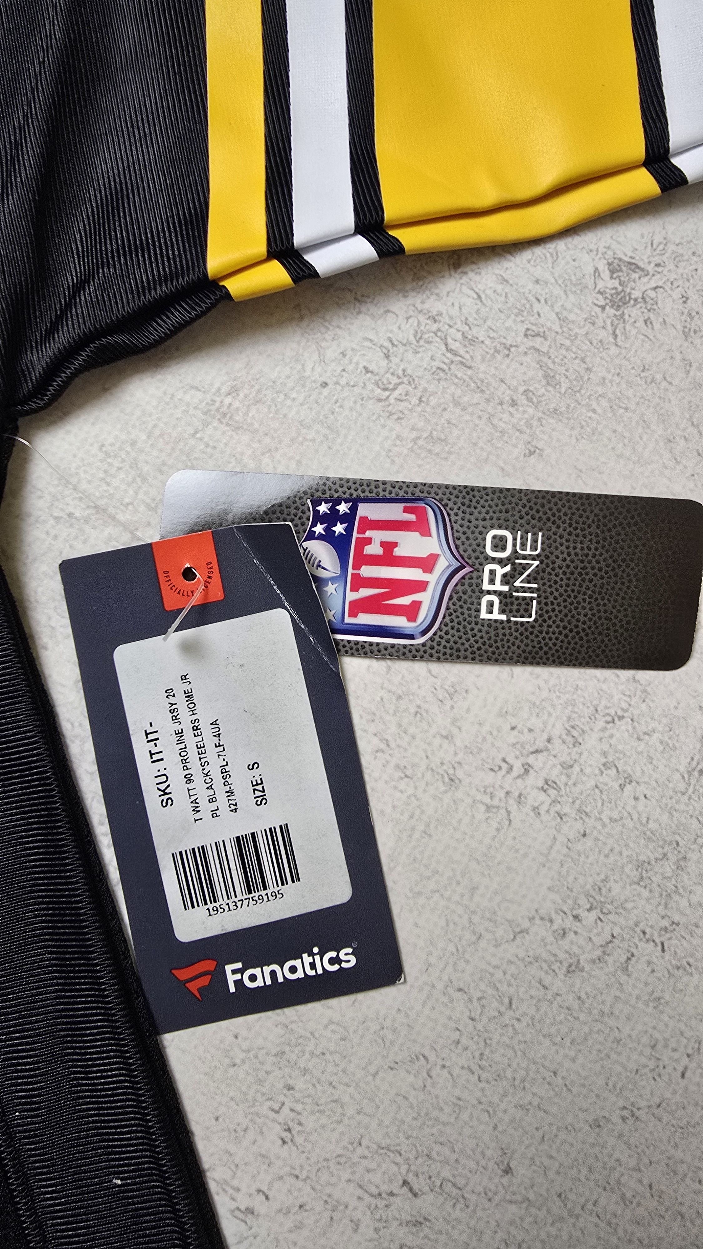 Pro Line FANATICS Pittsburgh Steelers #90 T.J. Watt Home Jersey Size US S / EU 44-46 / 1 - 19 Thumbnail