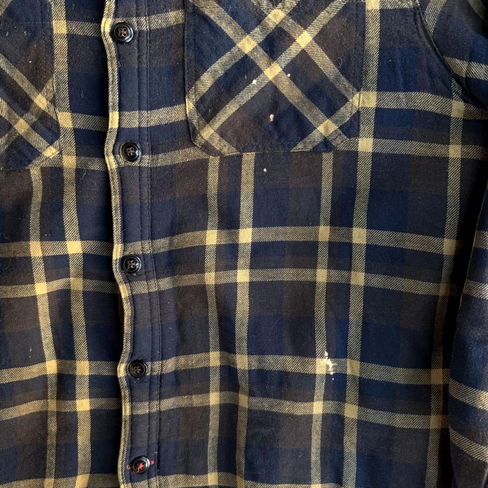 Vintage Coleman Shirt Jacket Mens M Blue Plaid Flannel Sherpa Lined Outdoor Hiking Casual Workwear Quilted Button Front Cuff Pockets Size US M / EU 48-50 / 2 - 2 Thumbnail