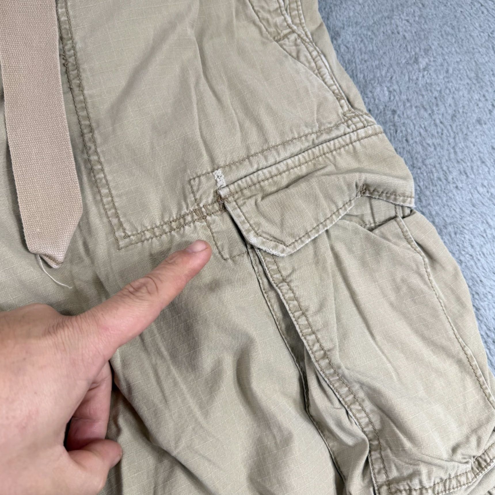 Polo Ralph Lauren VTG Polo Ralph Lauren Cargo Pants Mens 34x32 Beige Cotton 1967 Army 90s Military Utility Jeans Co Surplus Division Mens Size US S / EU 44-46 / 1 - 4 Thumbnail