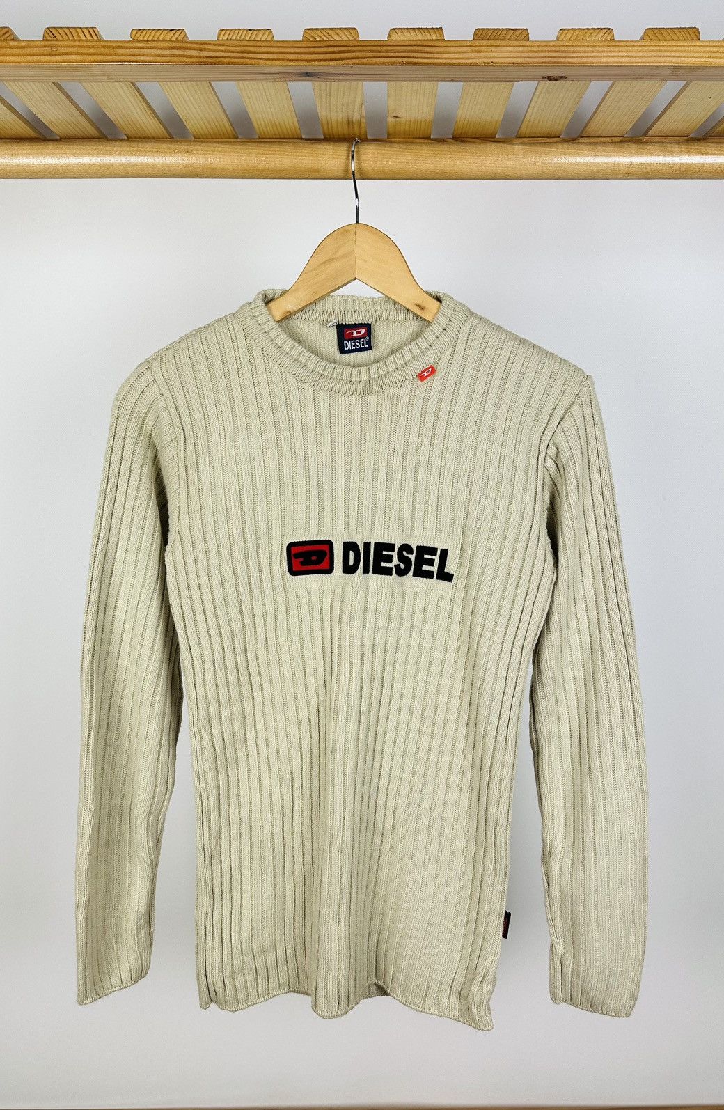 Diesel Vintage Diesel Big Logo Knit Sweater Size US S / EU 44-46 / 1 - 1 Thumbnail