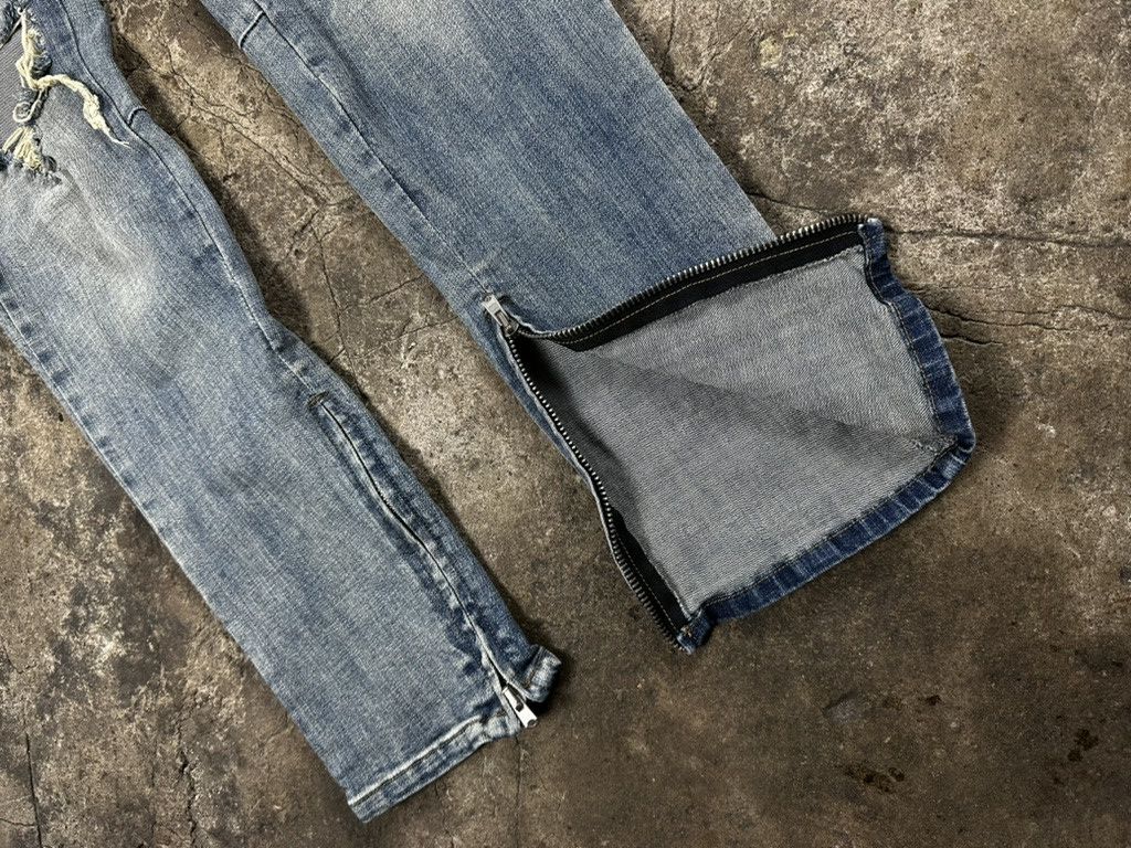 Japanese Brand OMG Dope Collection Distressed Skinny Biker Jeans Size US 36 / EU 52 - 6 Thumbnail