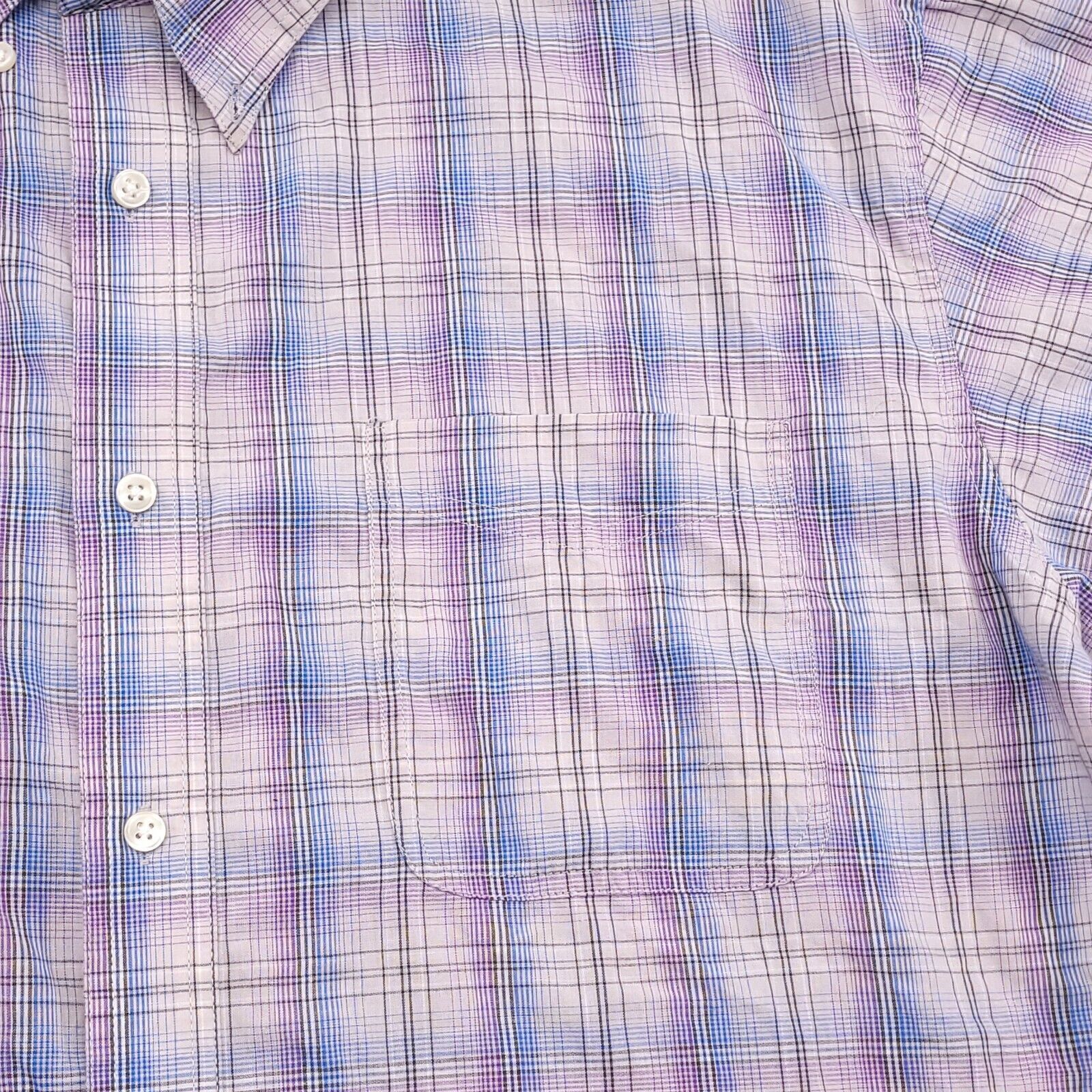Wrangler Wrangler Casual Button Up Shirt Men Size Extra Large XL Blue Size US XL / EU 56 / 4 - 4 Thumbnail