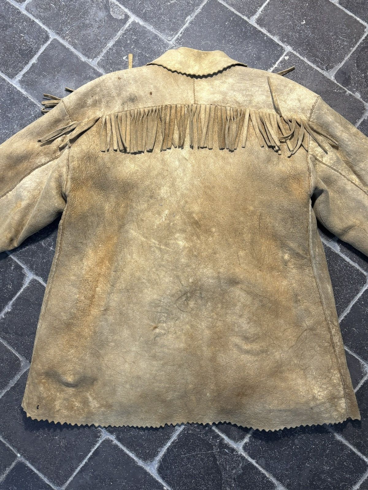 Vintage True Vintage Moose Leather Coat Moosehide Blanket Lined Hand Size US M / EU 48-50 / 2 - 17 Thumbnail