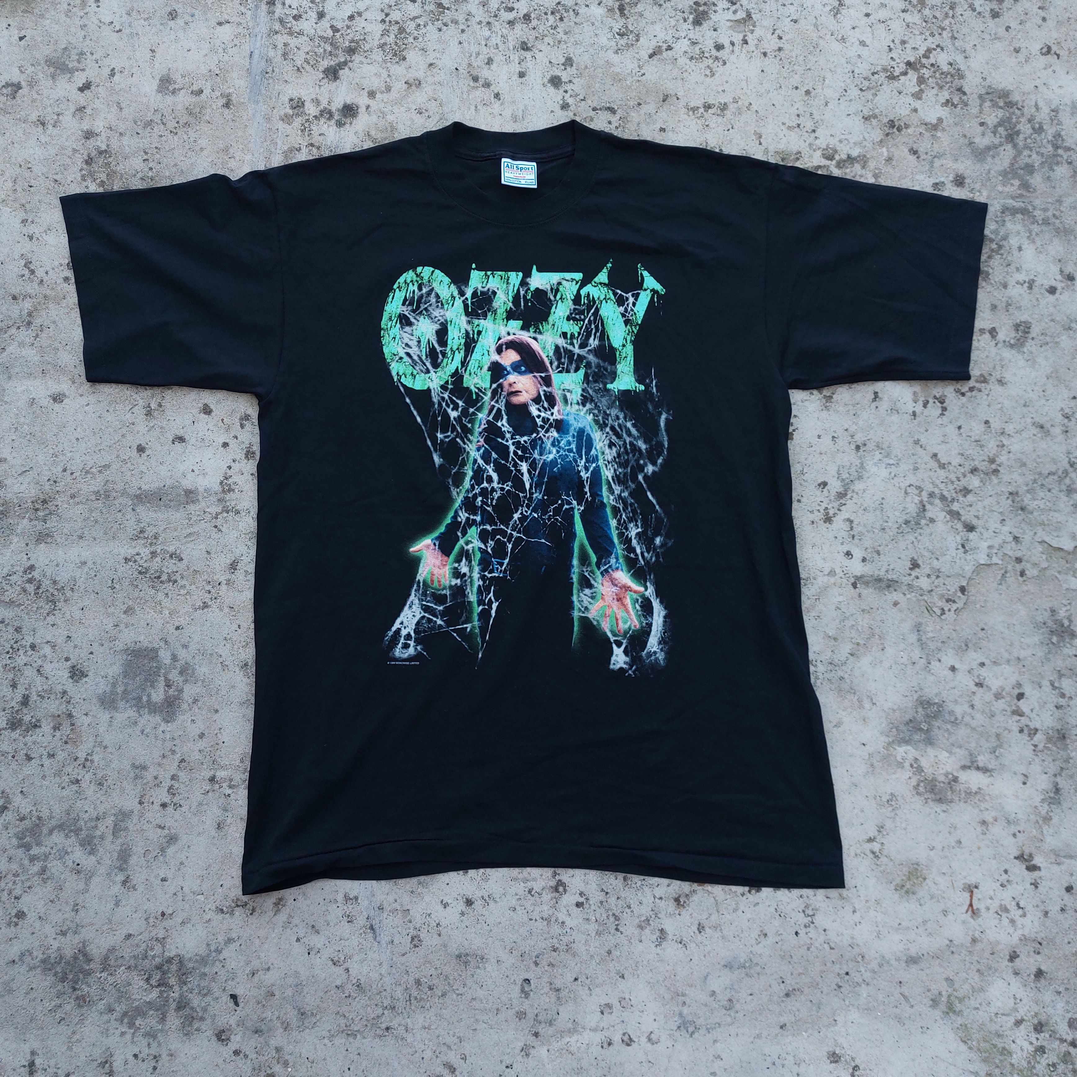Band Tees × Vintage ozzy osbourne glowing in the dark 1998 vintage tshirt Size US XL / EU 56 / 4 - 1 Thumbnail