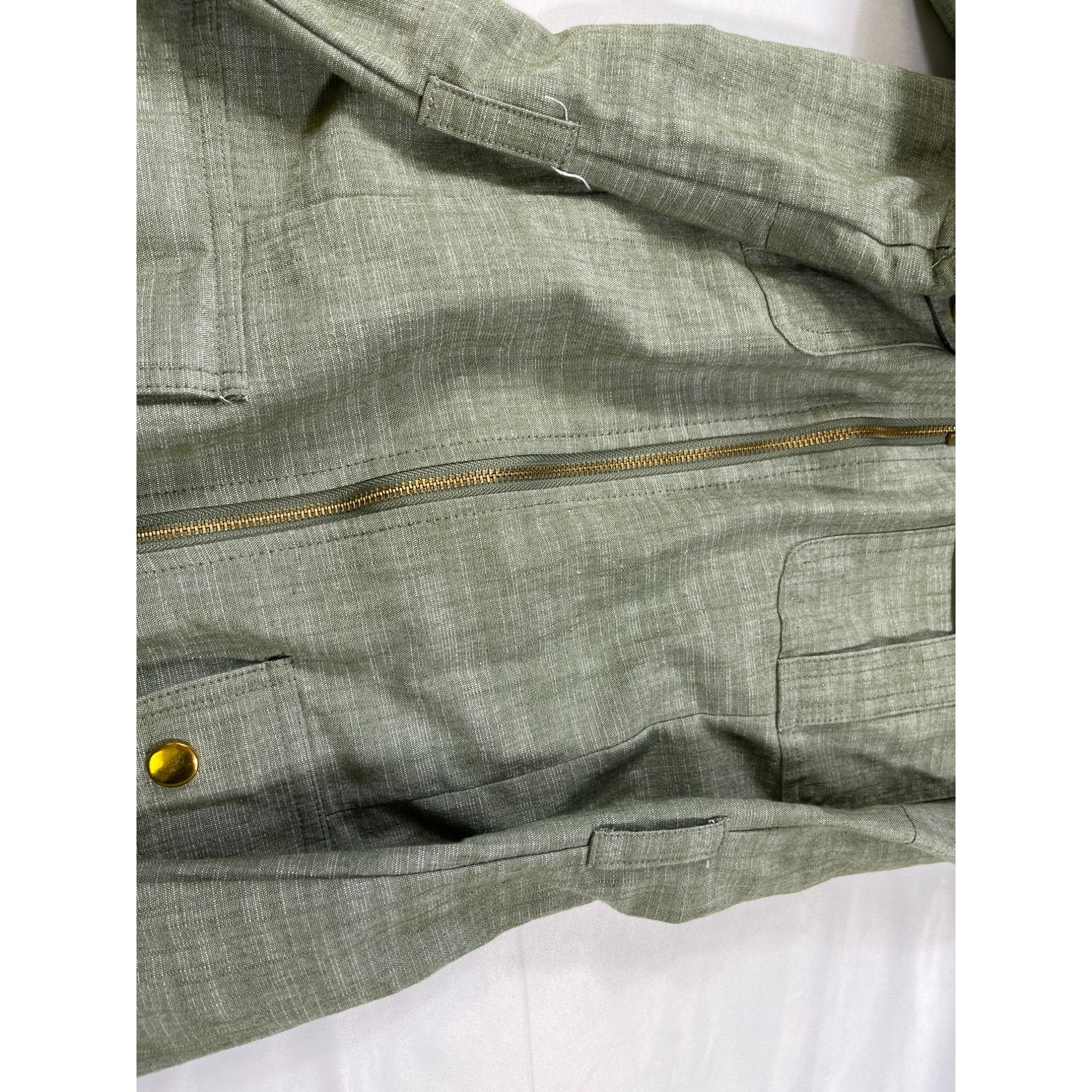 Designer Sharagano SKU 7610 Womens Olive Green Utility Dress Size 12 Size XL / US 12-14 / IT 48-50 - 15 Thumbnail