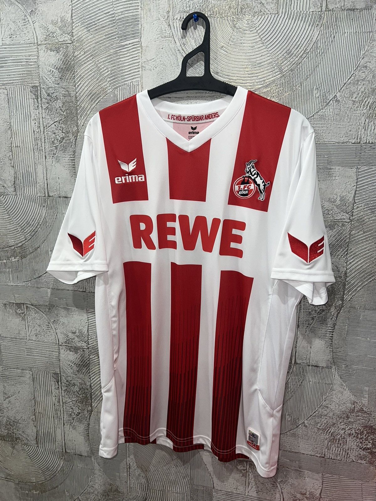 Erima × Vintage 1 Fc Koln Erima Rewe Jersey White Red Heintz 3 Size US L / EU 52-54 / 3 - 1 Thumbnail