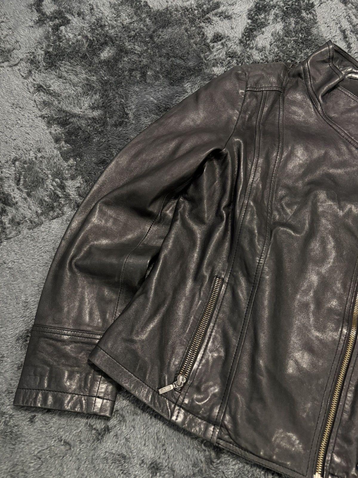 If Six Was Nine Gothic Biker Jacket Side Zip Punk LGB Rick Owens Vibe Size M / US 6-8 / IT 42-44 - 3 Thumbnail