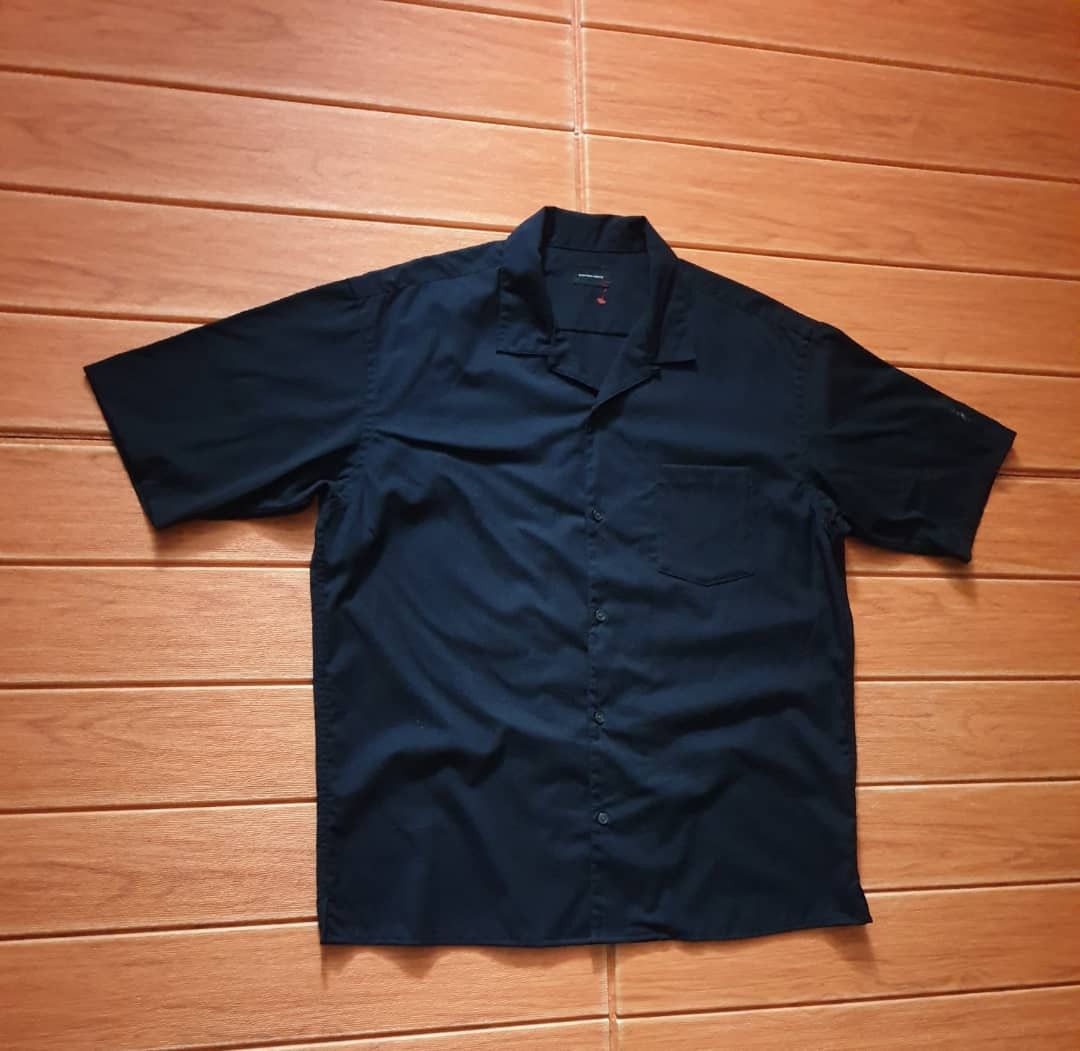 Japanese Brand Green Label Relaxing navy blue Shirt Size US XL / EU 56 / 4 - 5 Thumbnail