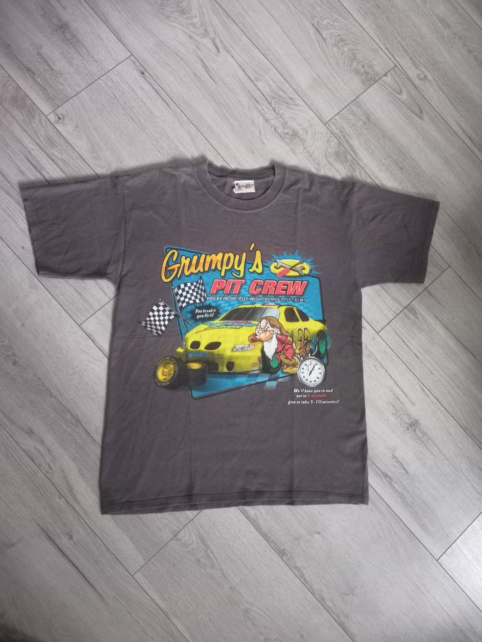 Disney Walt Disney World Grumpy's Pit Crew Racing Vintage Y2K Size US L / EU 52-54 / 3 - 1 Thumbnail