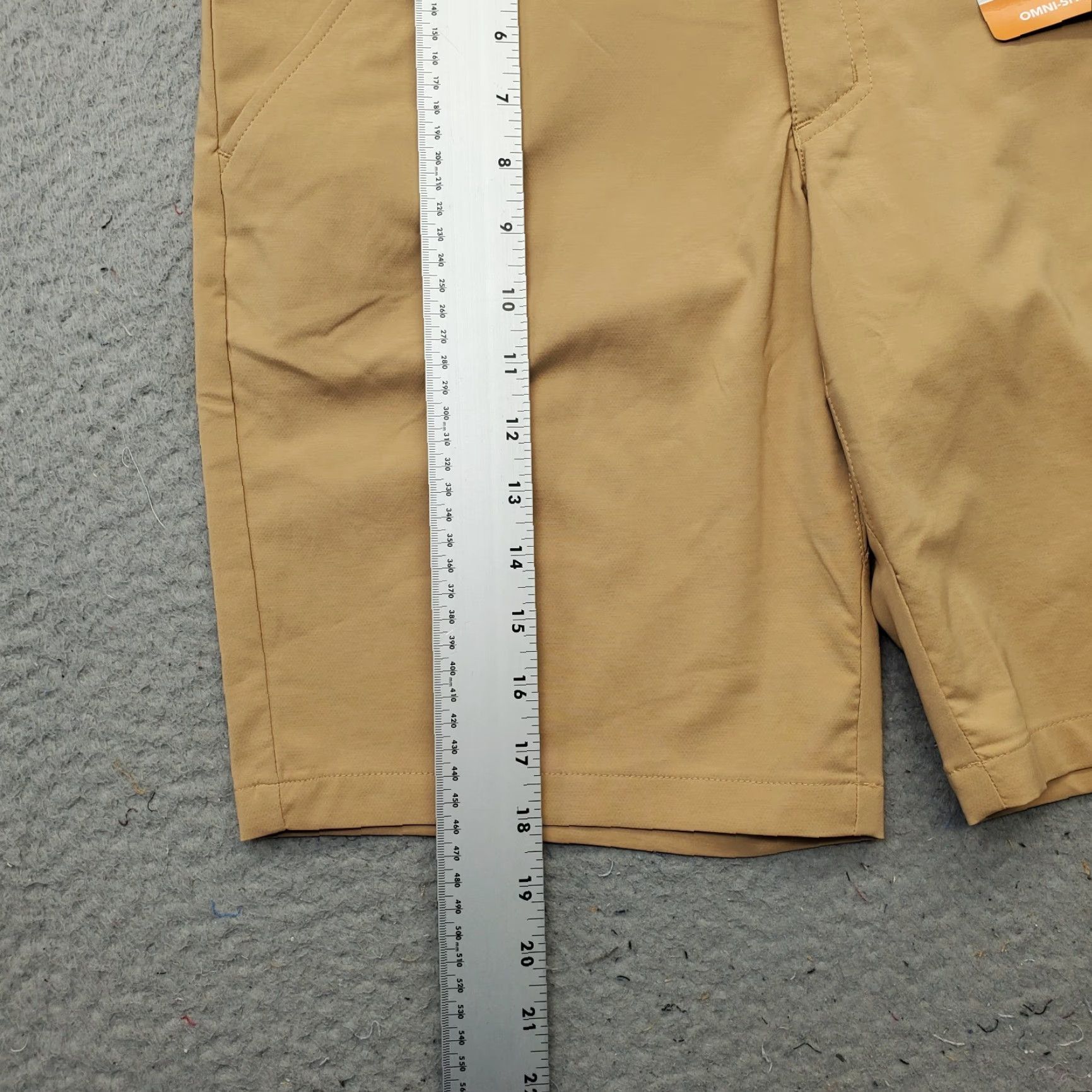 Vintage Columbia Sage Peak Chino Shorts Mens 30 Tan Active Flat Front Stretch 9" Inseam Size US 30 / EU 46 - 3 Thumbnail
