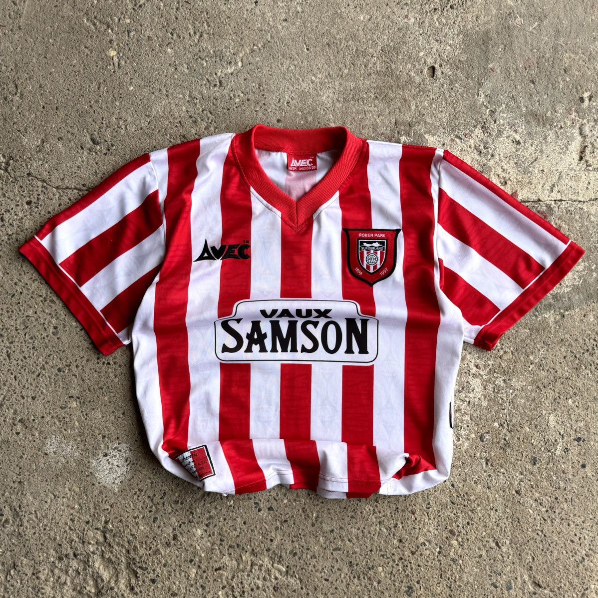 Short De Football Vintage Sunderland AFC 1996-1997 - Taille Petit (30), Domicile Noir