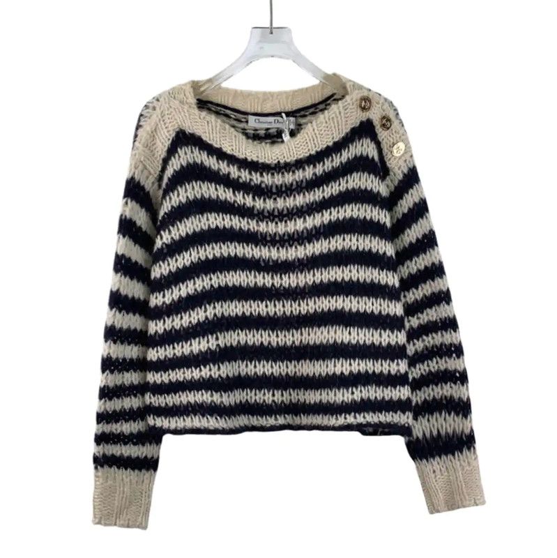 Dior Dior Colorblock Knit Sweater for Women 0089 Size XXS / US 00 / IT 34 - 1 Thumbnail
