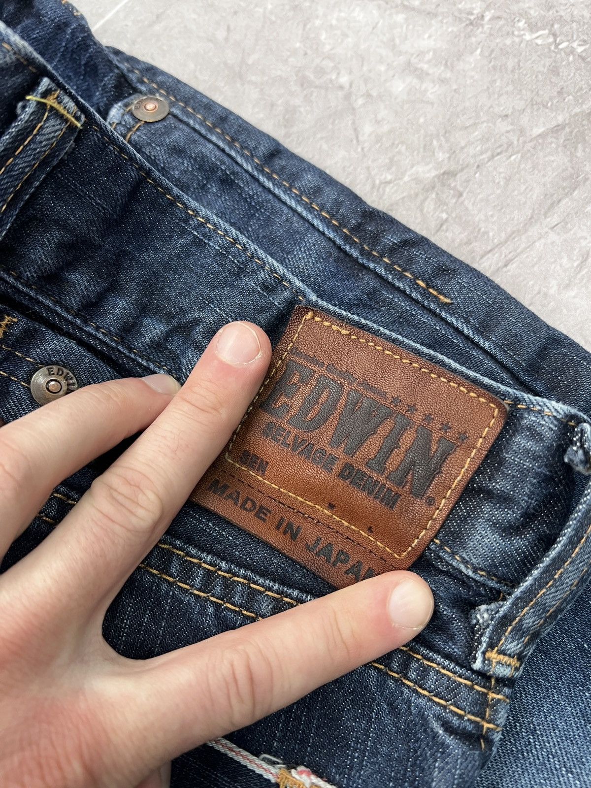 Denime × Edwin × Salvage EDWIN SK505 SELVAGE DENIM SIZE 28x32 Size US 28 / EU 44 - 7 Thumbnail