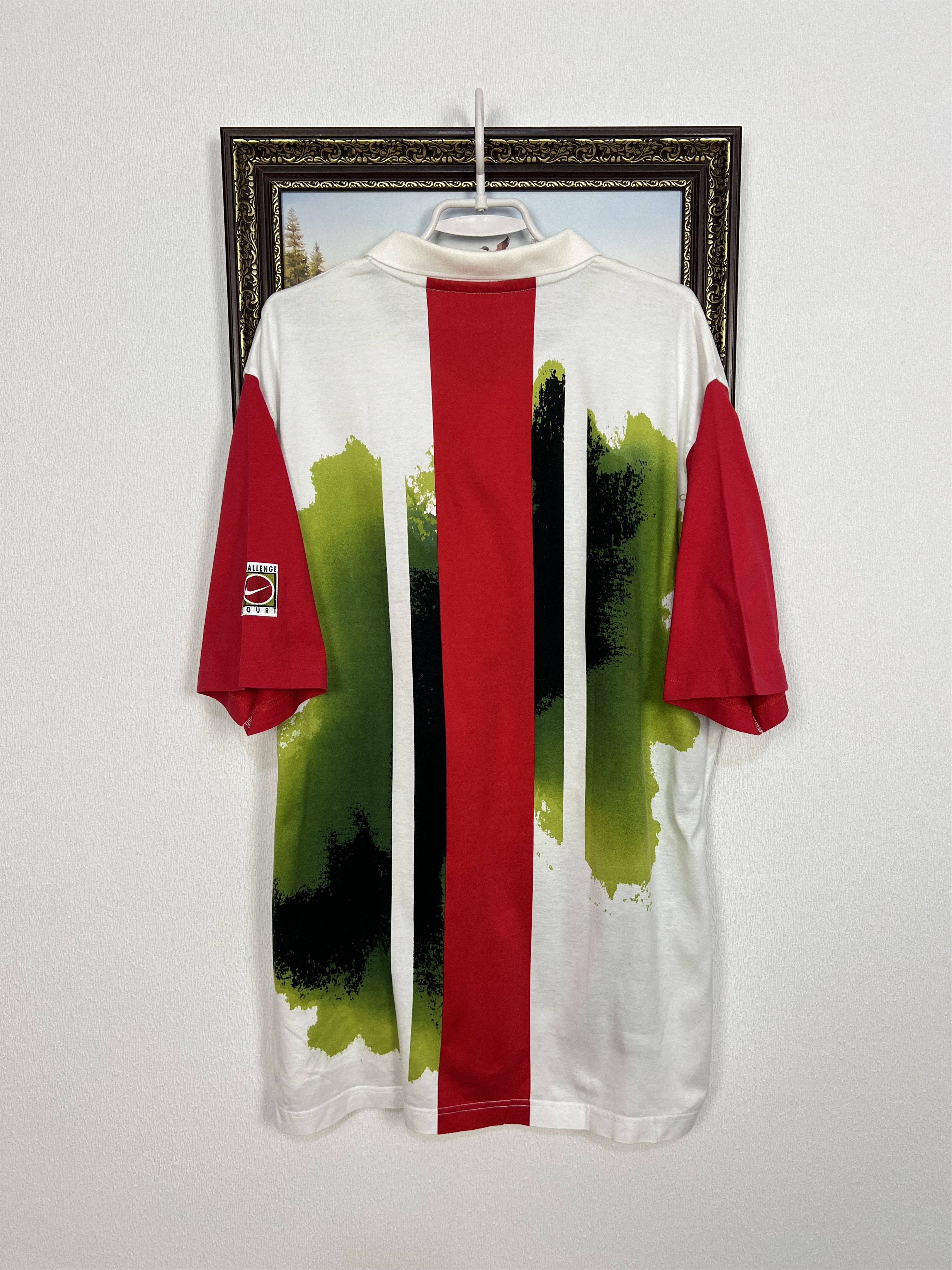 Nike Vintage Challenge Court Andre Agassi Tennis Shirt Jersey Tee Size US XL / EU 56 / 4 - 9 Thumbnail