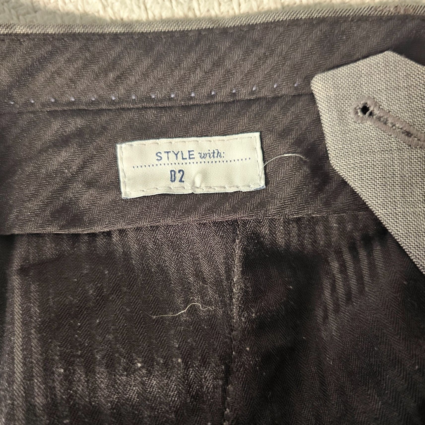 Vintage Ryan Seacrest Distinction Pants Adult 32 x 32 Gray Wool Blend Flat Front Dress Pants Mens Size US 32 / EU 48 - 4 Thumbnail